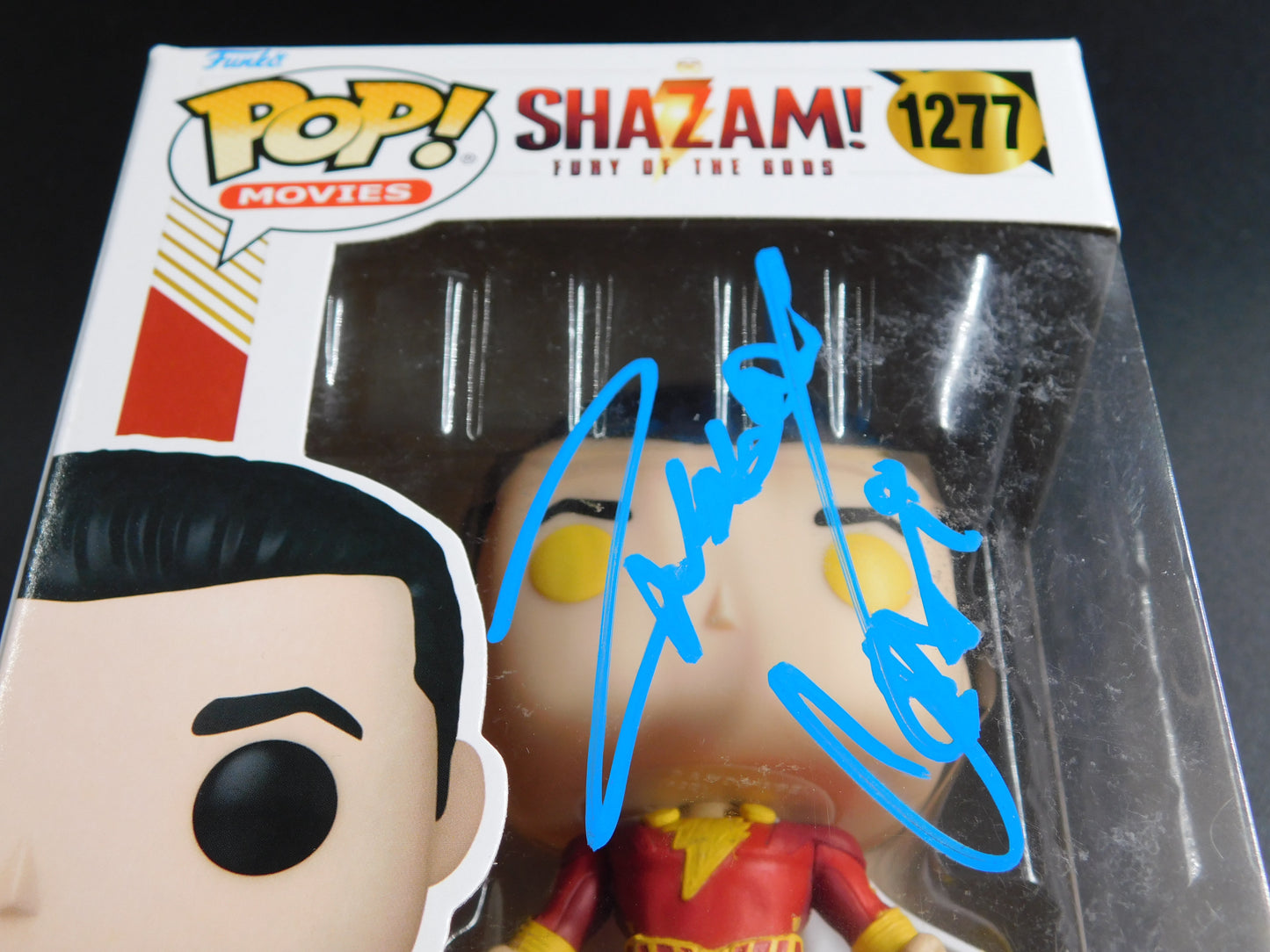 Zachary Levi Signed Autographed Funko Pop 1277 Shazam DC Superhero BAS COA