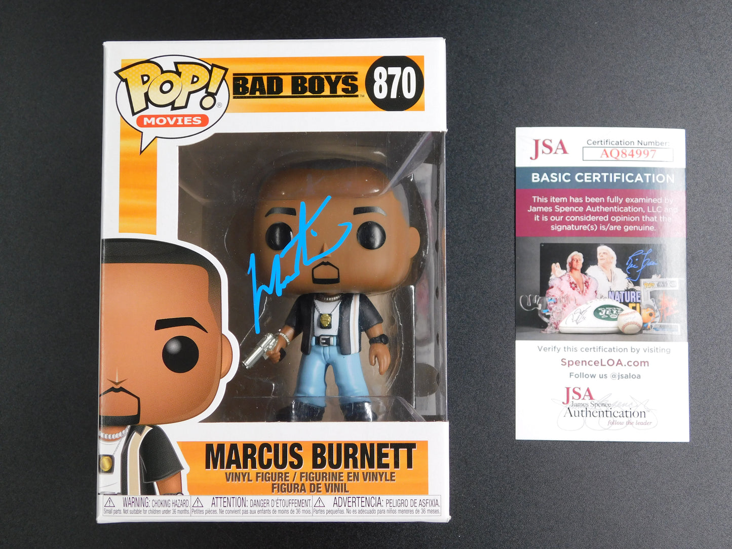 Martin Lawrence Signed Autographed Funko Pop 870 Marcus Burnett Bad Boys JSA COA A