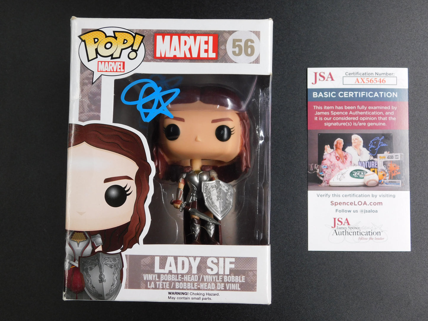 Jaimie Alexander Signed Autographed Funko Pop 56 Lady Sif Marvel Thor JSA COA D
