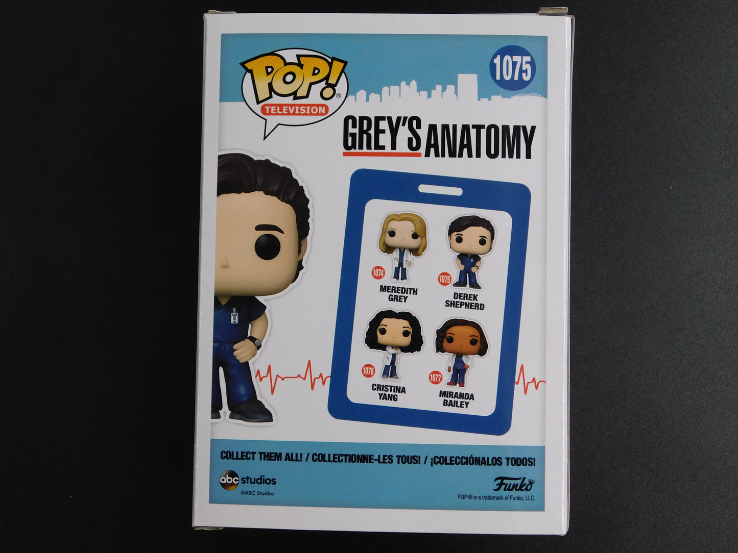 Patrick Dempsey Signed Autographed Funko Pop 1075 Derek Shepherd Grey's Anatomy JSA COA A