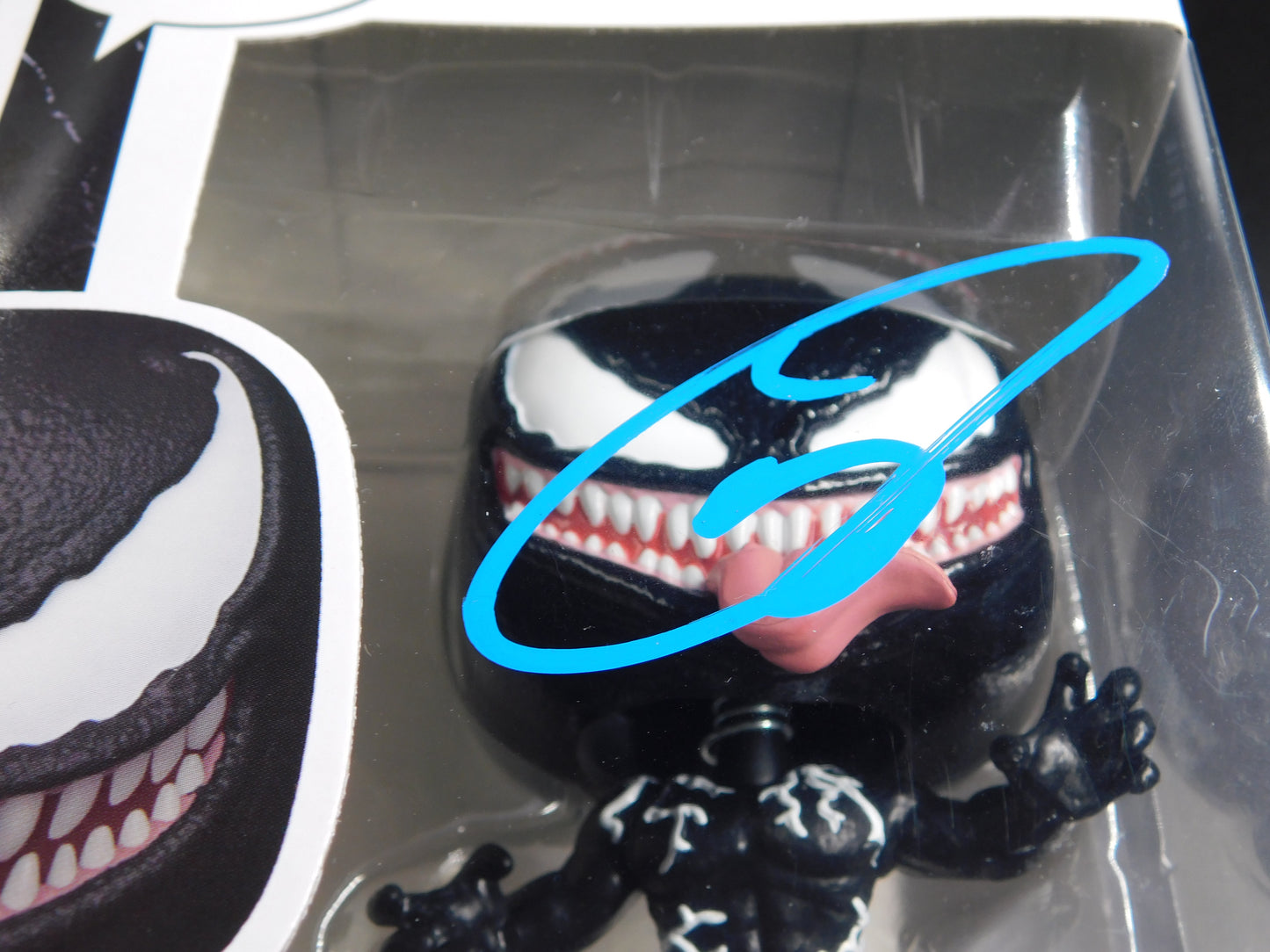 Tom Hardy Signed Autographed Funko Pop 888 Venom Eddie Brock Carnage JSA COA A