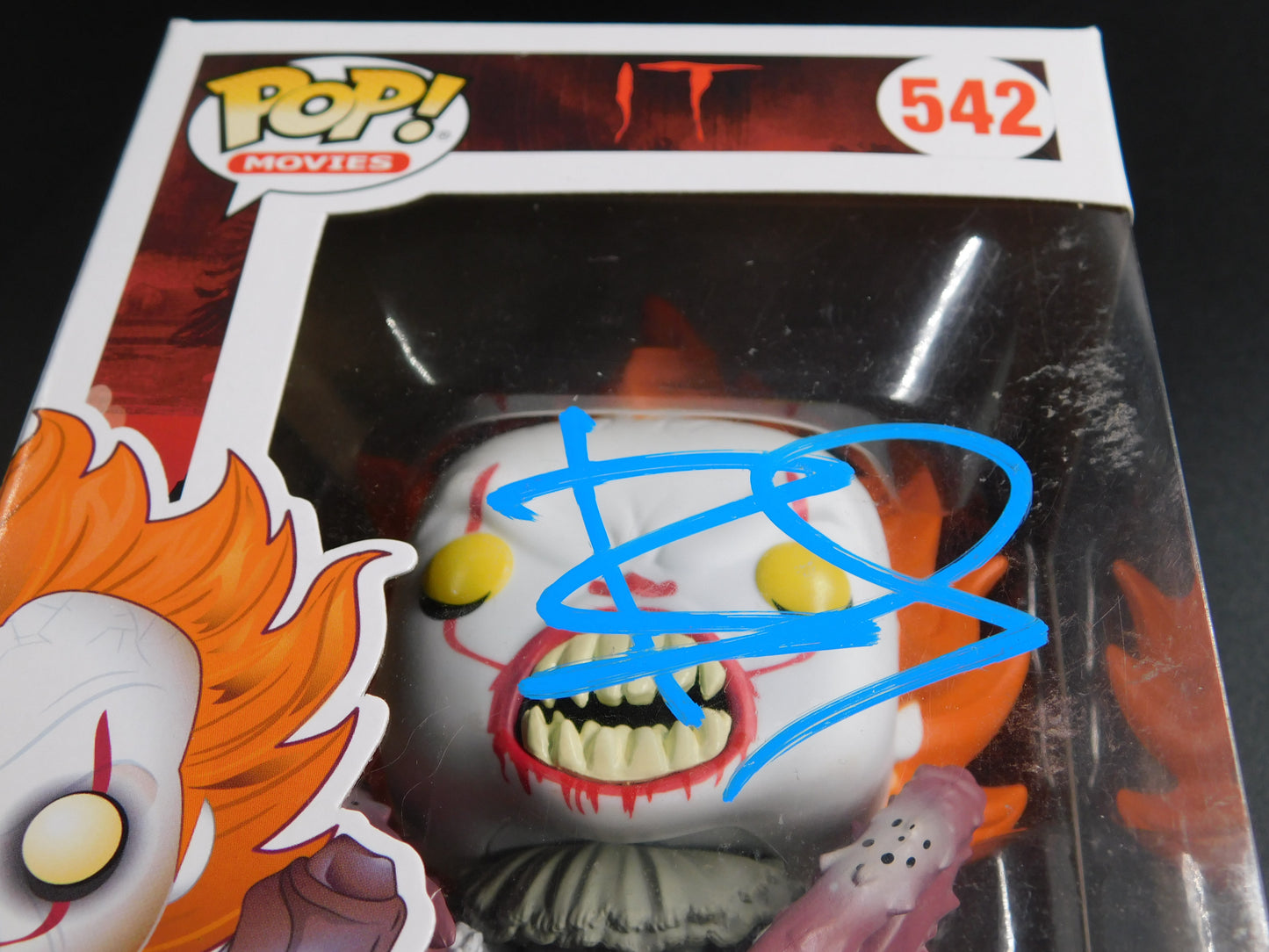 Bill Skarsgard Signed Autographed Funko Pop 542 Pennywise Spider Legs IT JSA COA