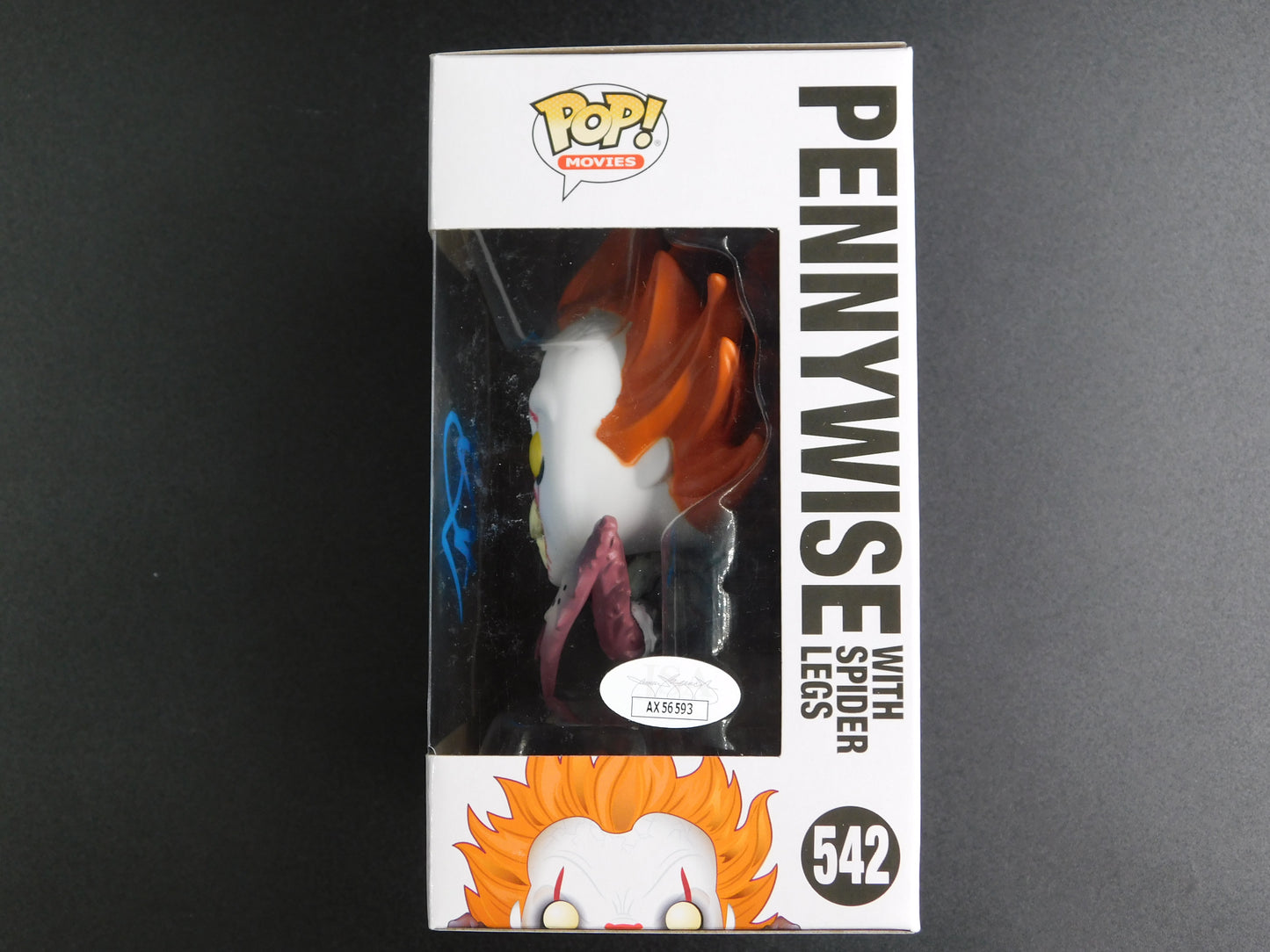 Bill Skarsgard Signed Autographed Funko Pop 542 Pennywise Spider Legs IT JSA COA
