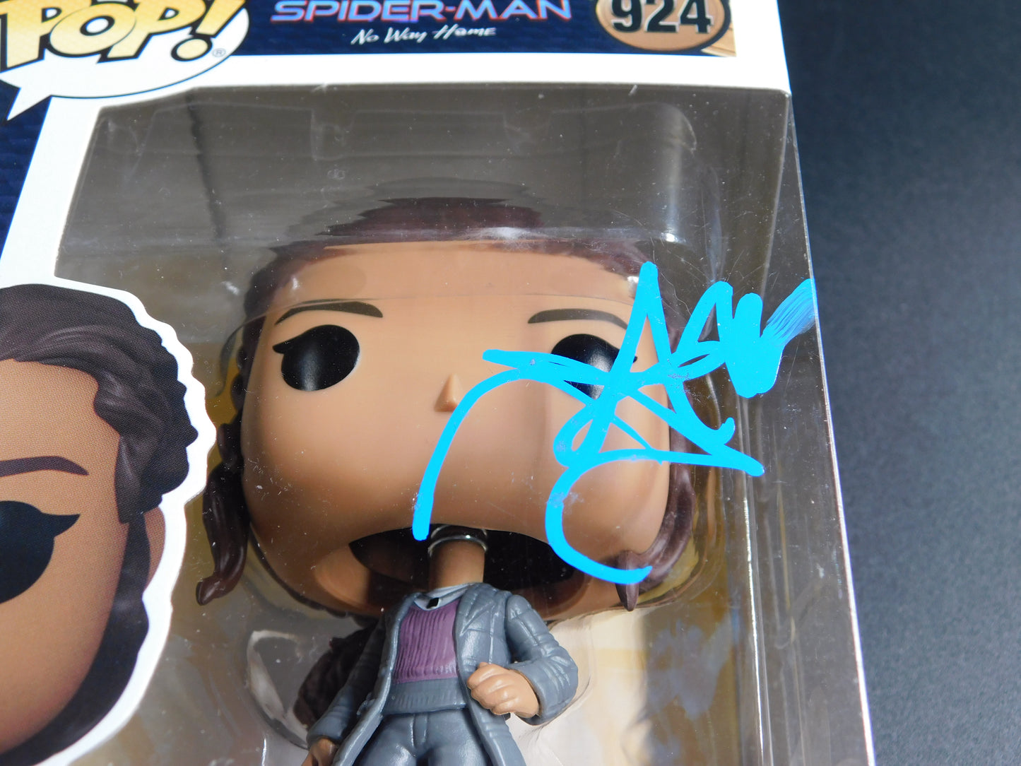 Zendaya Signed Autographed Funko Pop 924 MJ Mary Jane Spider-Man Marvel BAS COA