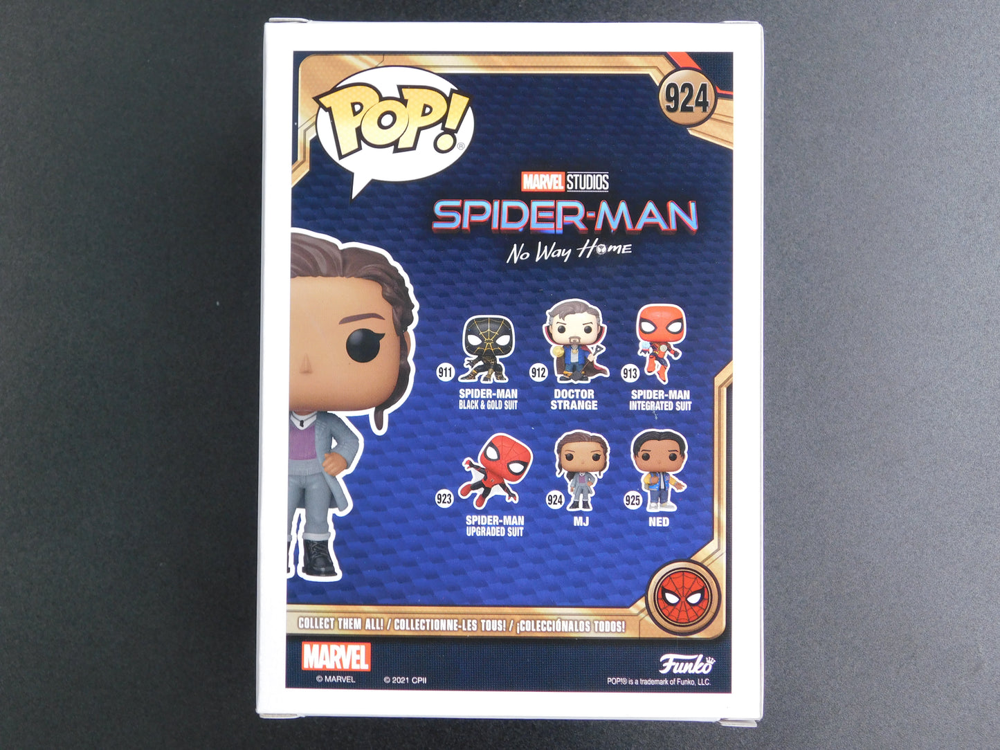 Zendaya Signed Autographed Funko Pop 924 MJ Mary Jane Spider-Man Marvel BAS COA