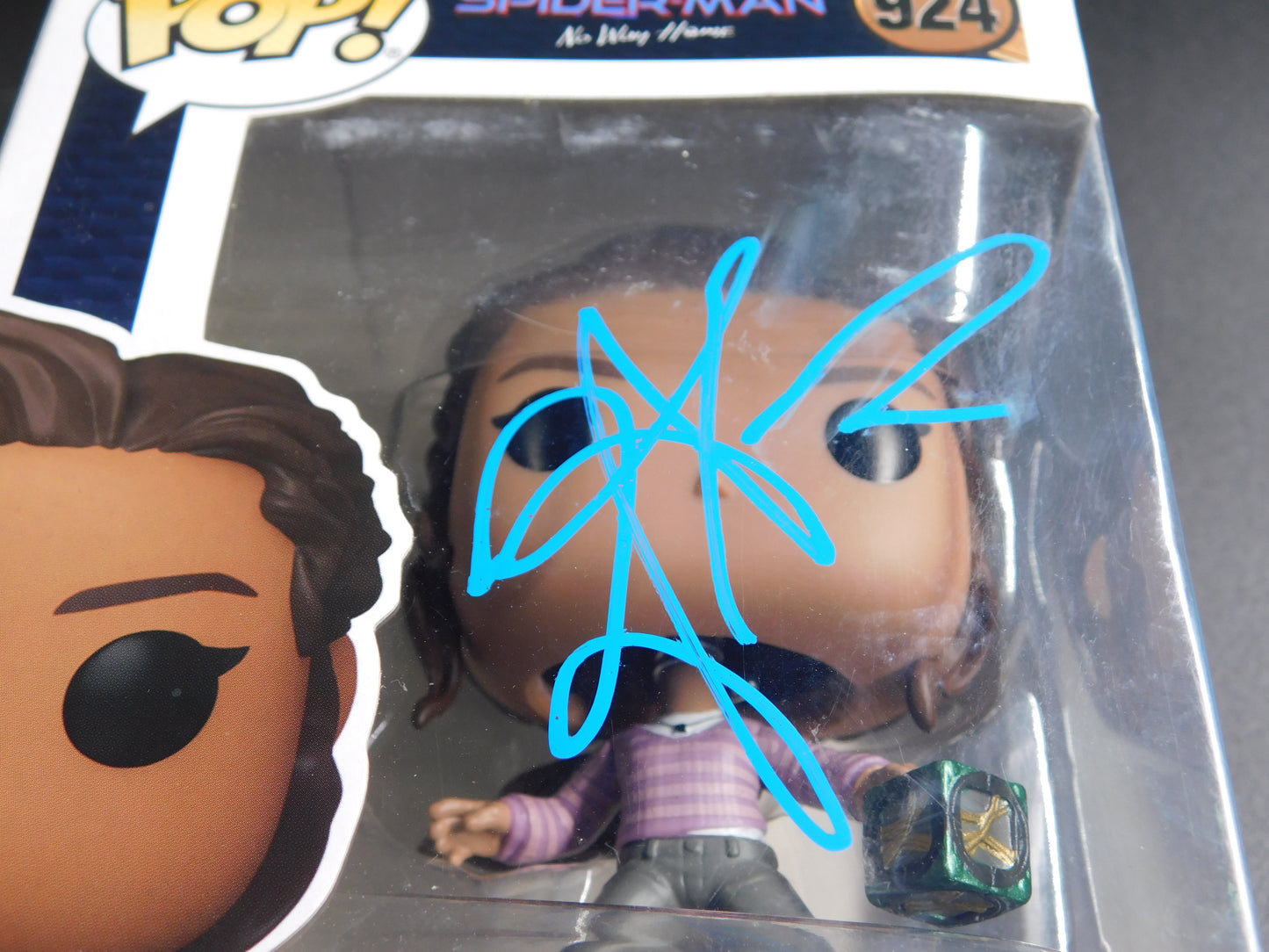 Zendaya Signed Autographed Funko Pop 924 MJ Mary Jane Spider-Man Marvel JSA LOA