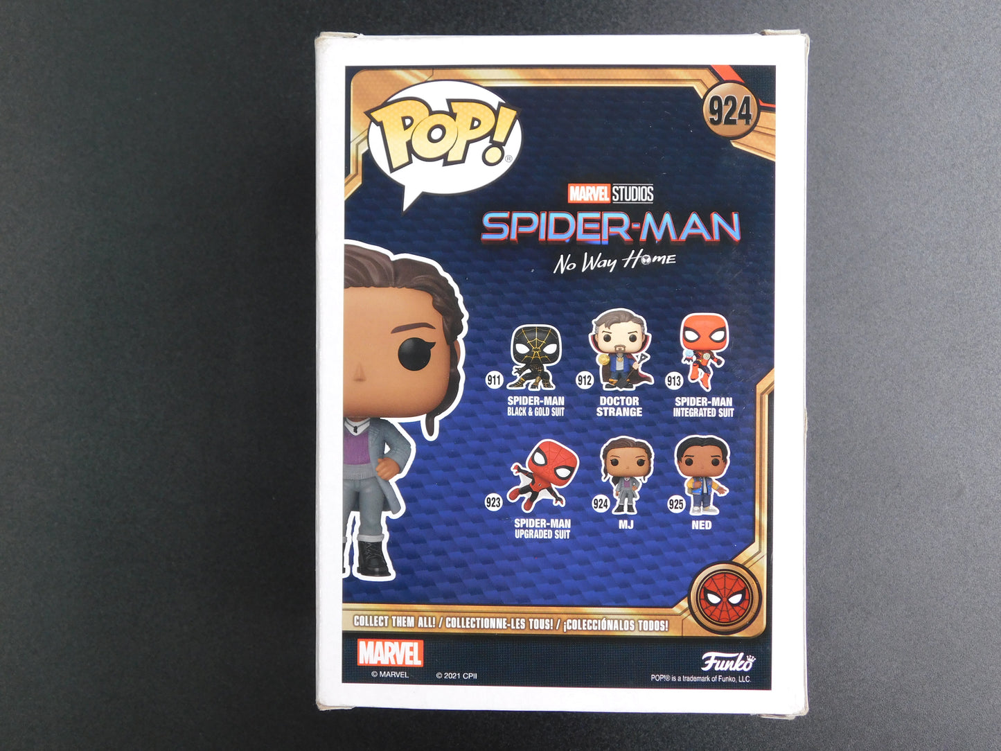 Zendaya Signed Autographed Funko Pop 924 MJ Mary Jane Spider-Man Marvel JSA LOA