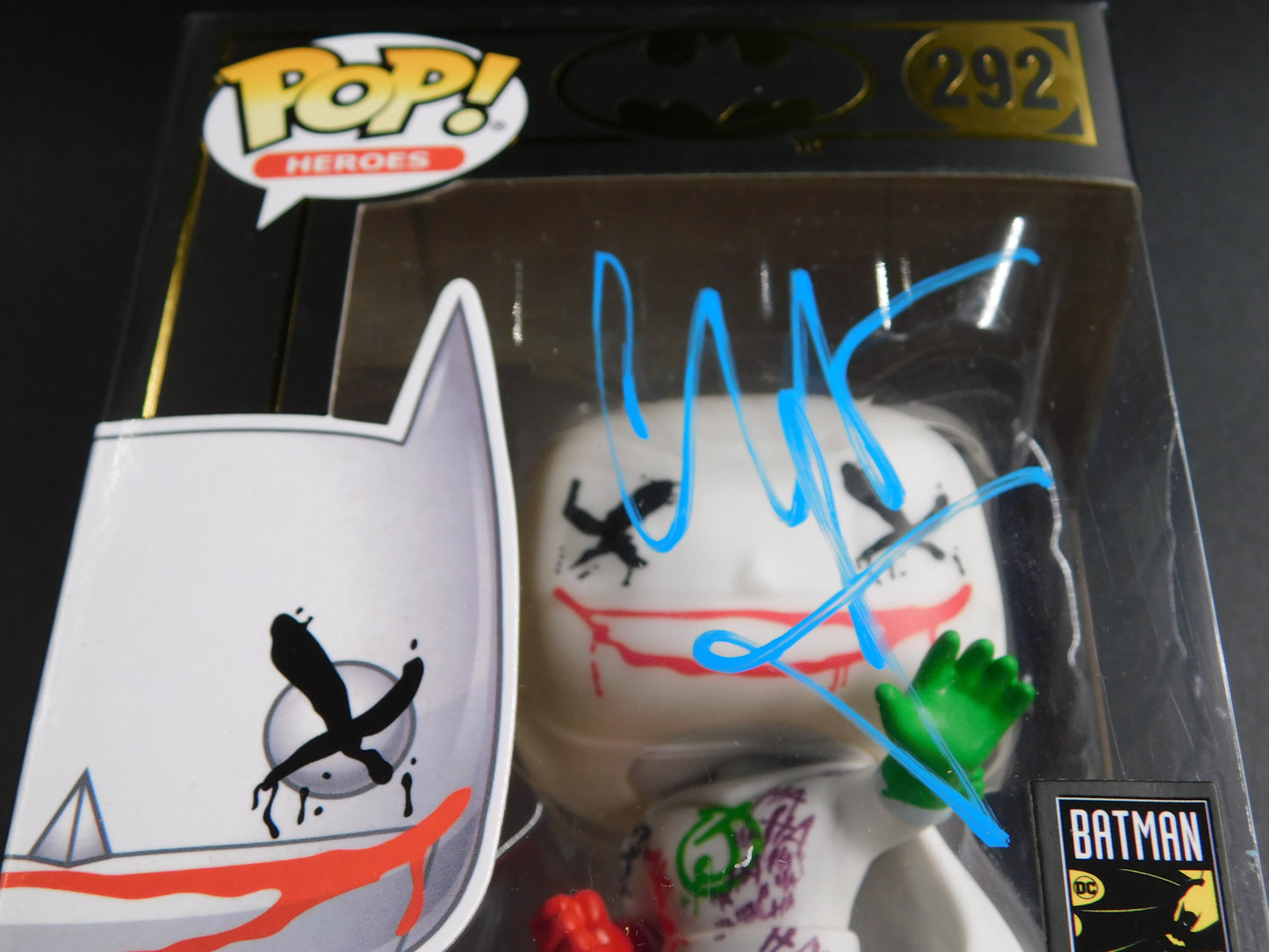 Christian Bale Signed Autographed Funko Pop 292 Batman The Joker Is Wild JSA COA