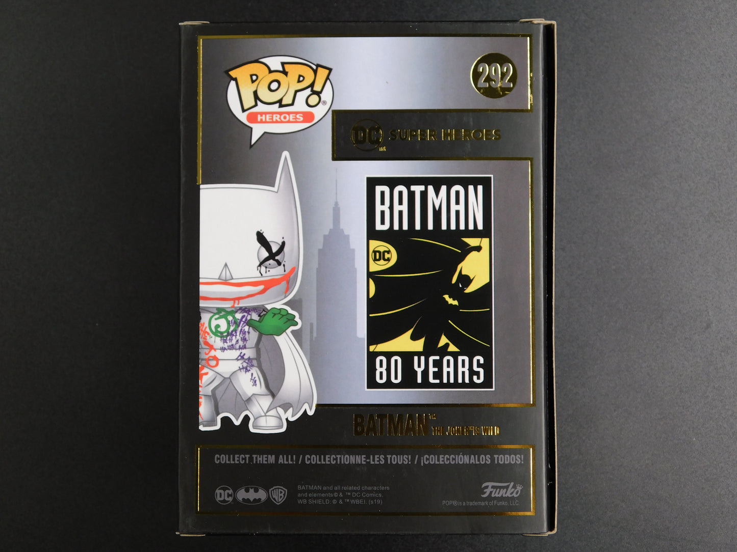 Christian Bale Signed Autographed Funko Pop 292 Batman The Joker Is Wild JSA COA