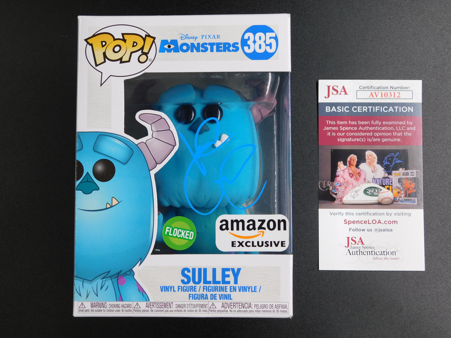 John Goodman Signed Autographed Funko Pop 385 Sulley Monsters Inc Disney PIXAR JSA COA