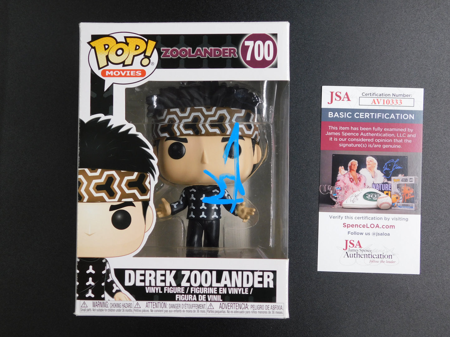 Ben Stiller Signed Autographed Funko Pop 700 Derek Zoolander Authentic JSA COA A