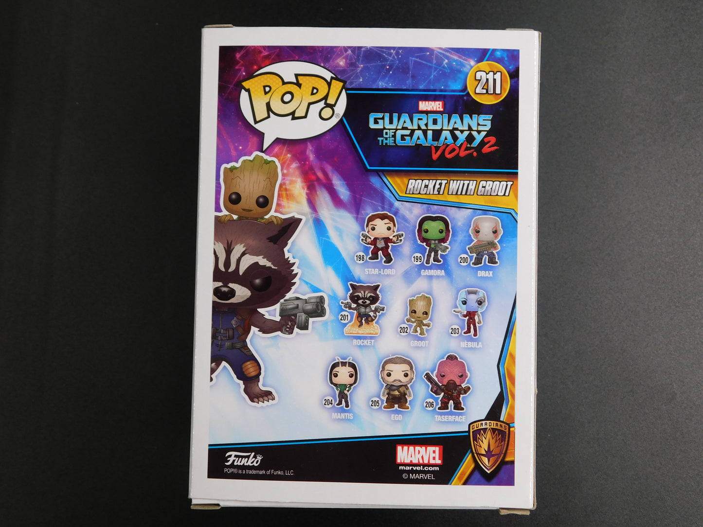 Bradley Cooper Signed Autographed Funko Pop 211 Rocket with Groot Marvel Guardians JSA COA A
