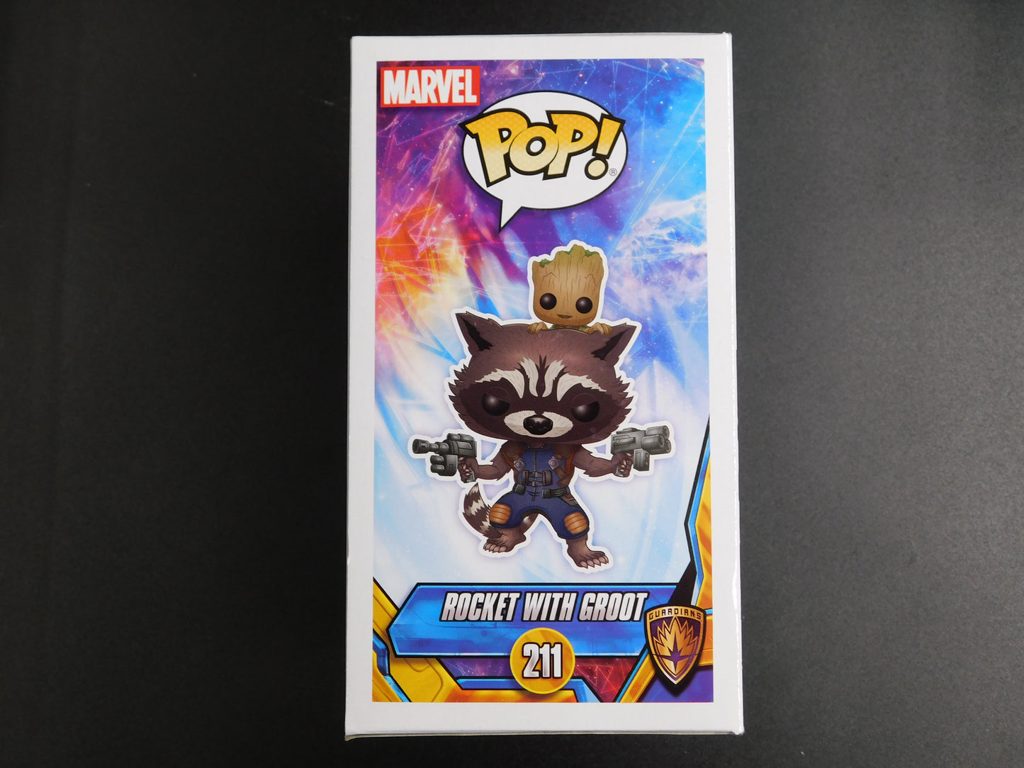 Bradley Cooper Signed Autographed Funko Pop 211 Rocket with Groot Marvel Guardians JSA COA A