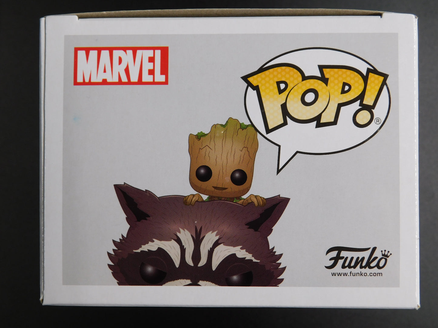 Bradley Cooper Signed Autographed Funko Pop 211 Rocket with Groot Marvel Guardians JSA COA A