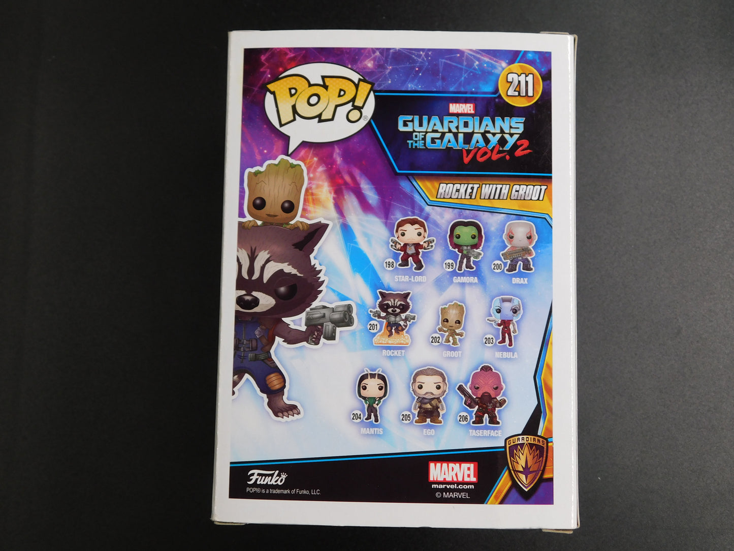 Bradley Cooper Signed Autographed Funko Pop 211 Rocket with Groot Marvel Guardians JSA COA B