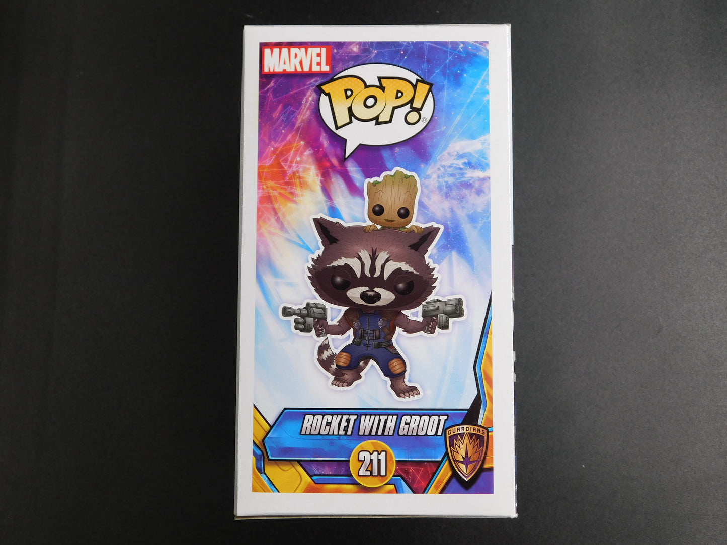 Bradley Cooper Signed Autographed Funko Pop 211 Rocket with Groot Marvel Guardians JSA COA B