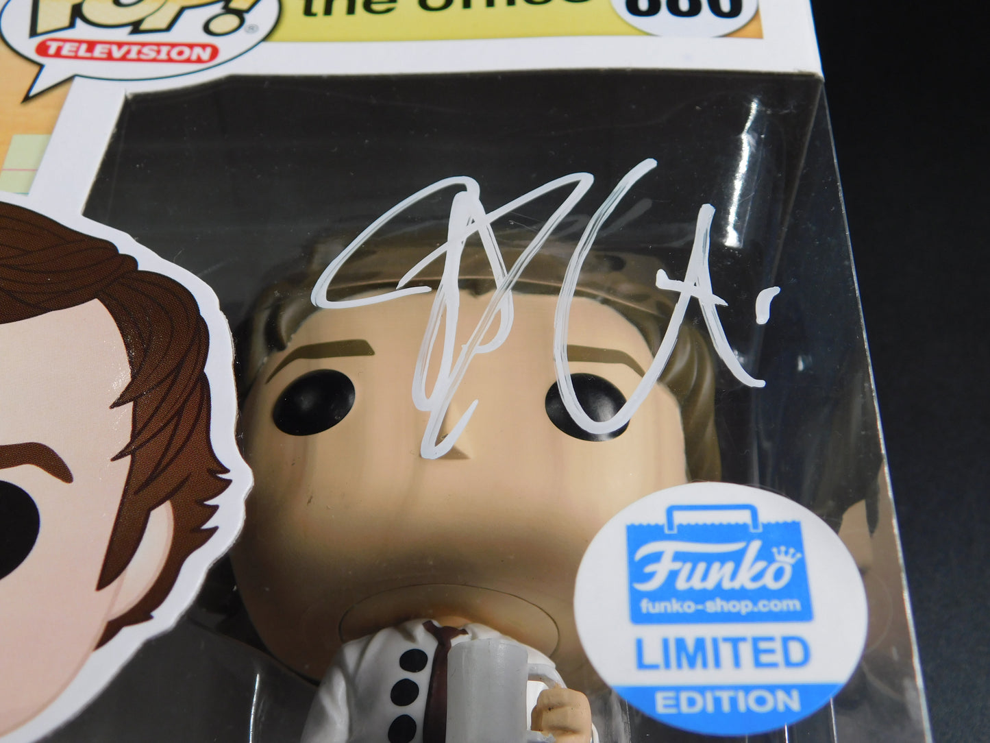 John Krasinski Signed Autographed Funko Pop 880 Jim Halpert The Office JSA COA