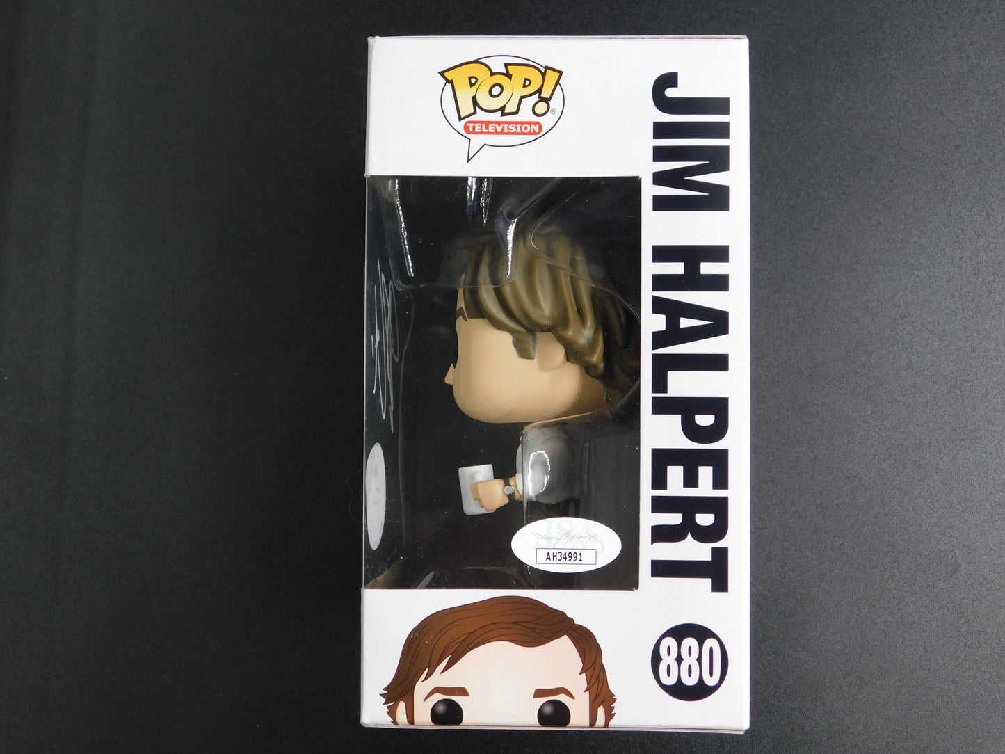 John Krasinski Signed Autographed Funko Pop 880 Jim Halpert The Office JSA COA