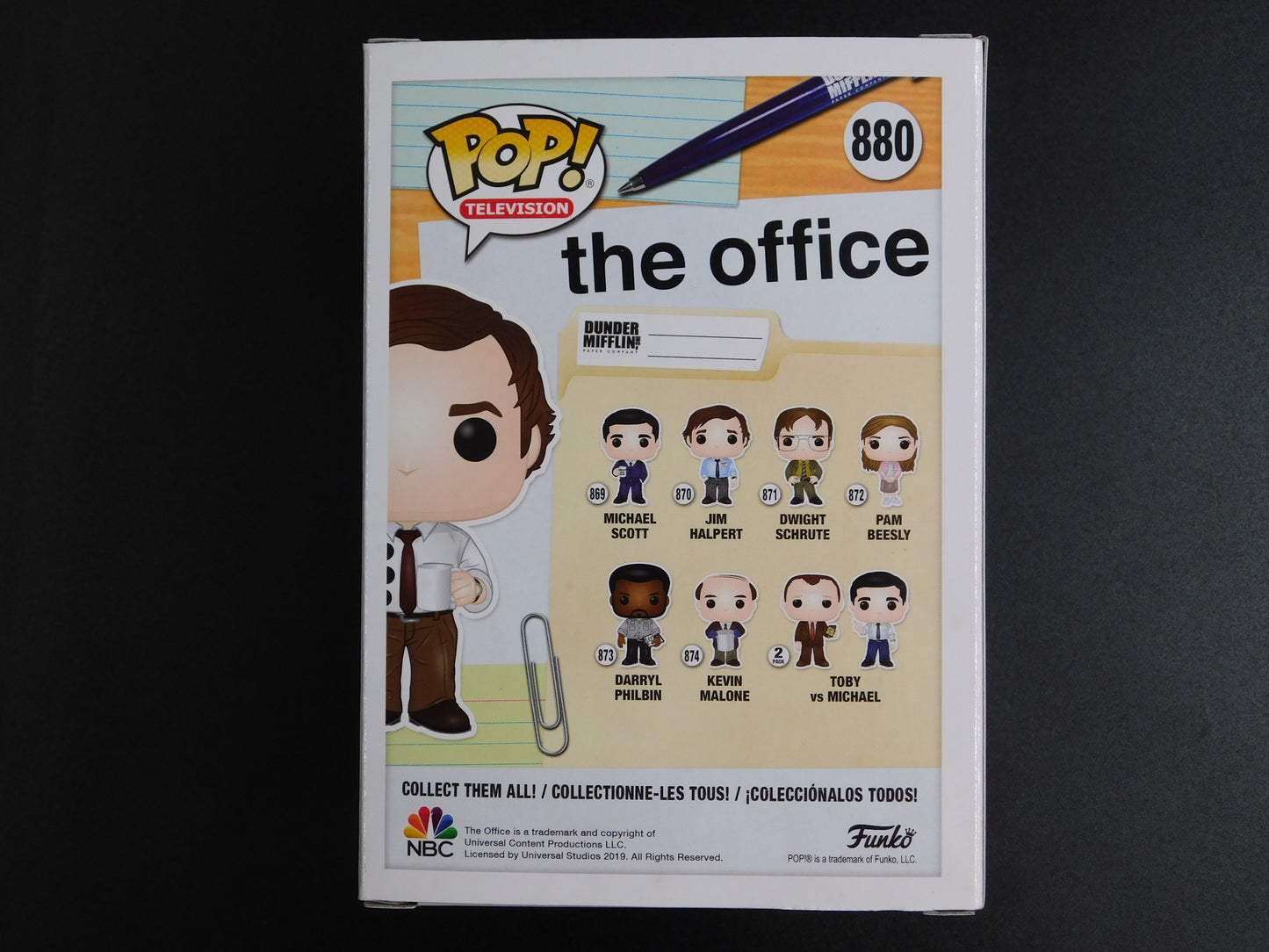 John Krasinski Signed Autographed Funko Pop 880 Jim Halpert The Office JSA COA