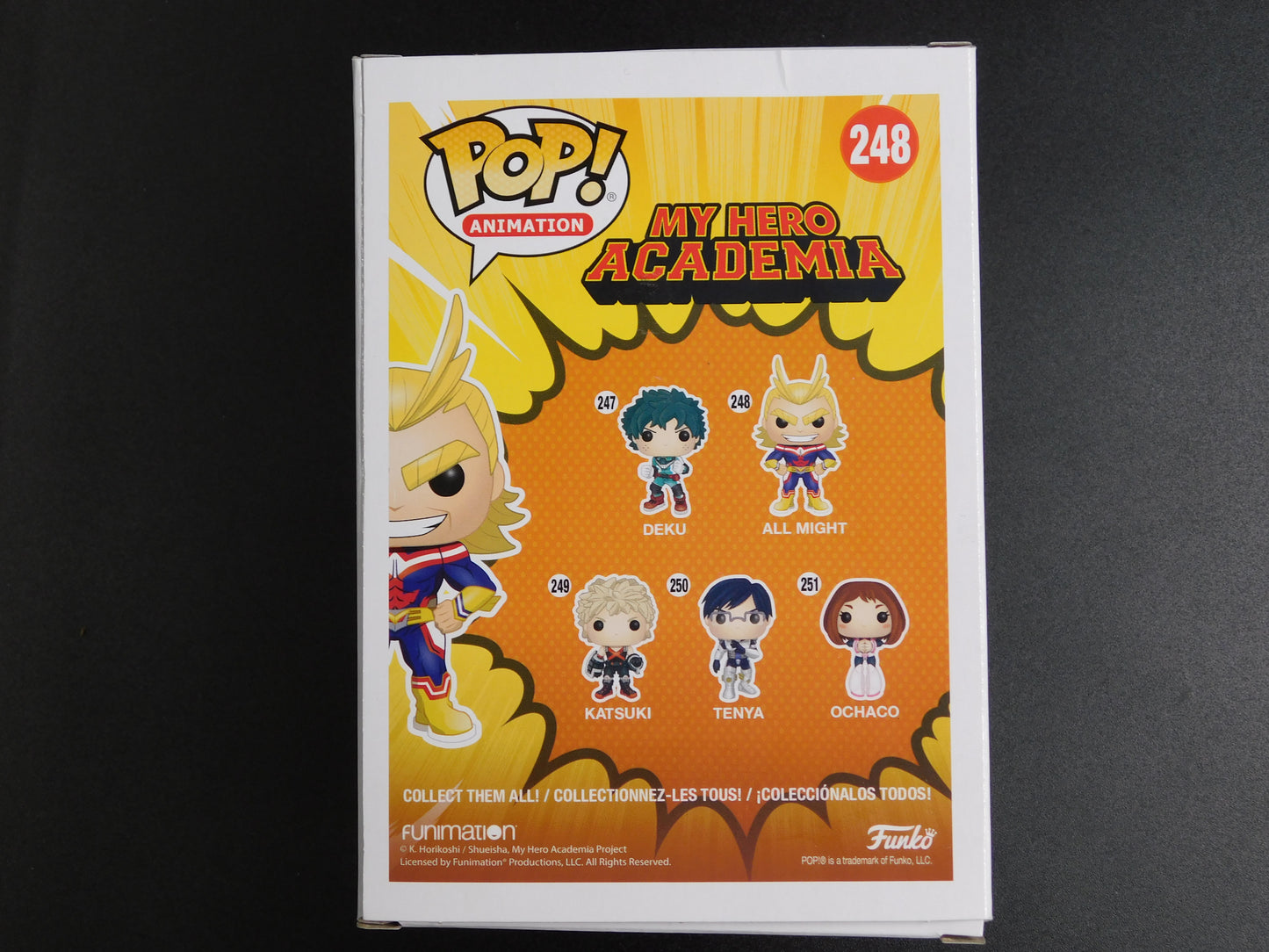 All Might Funko Pop Animation 248 My Hero Academia Custom Painted 1/1 Original Vinyl Figure