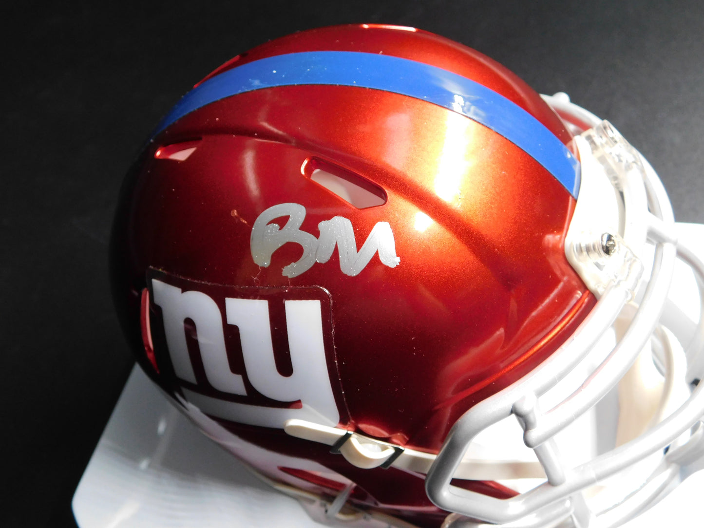 Brian Daboll Signed Autographed New York Giants Flash Speed Mini Helmet JSA COA