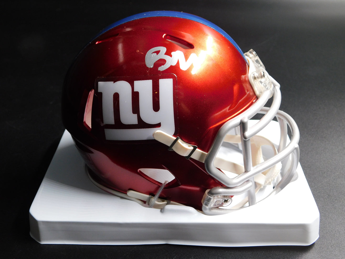 Brian Daboll Signed Autographed New York Giants Flash Speed Mini Helmet JSA COA