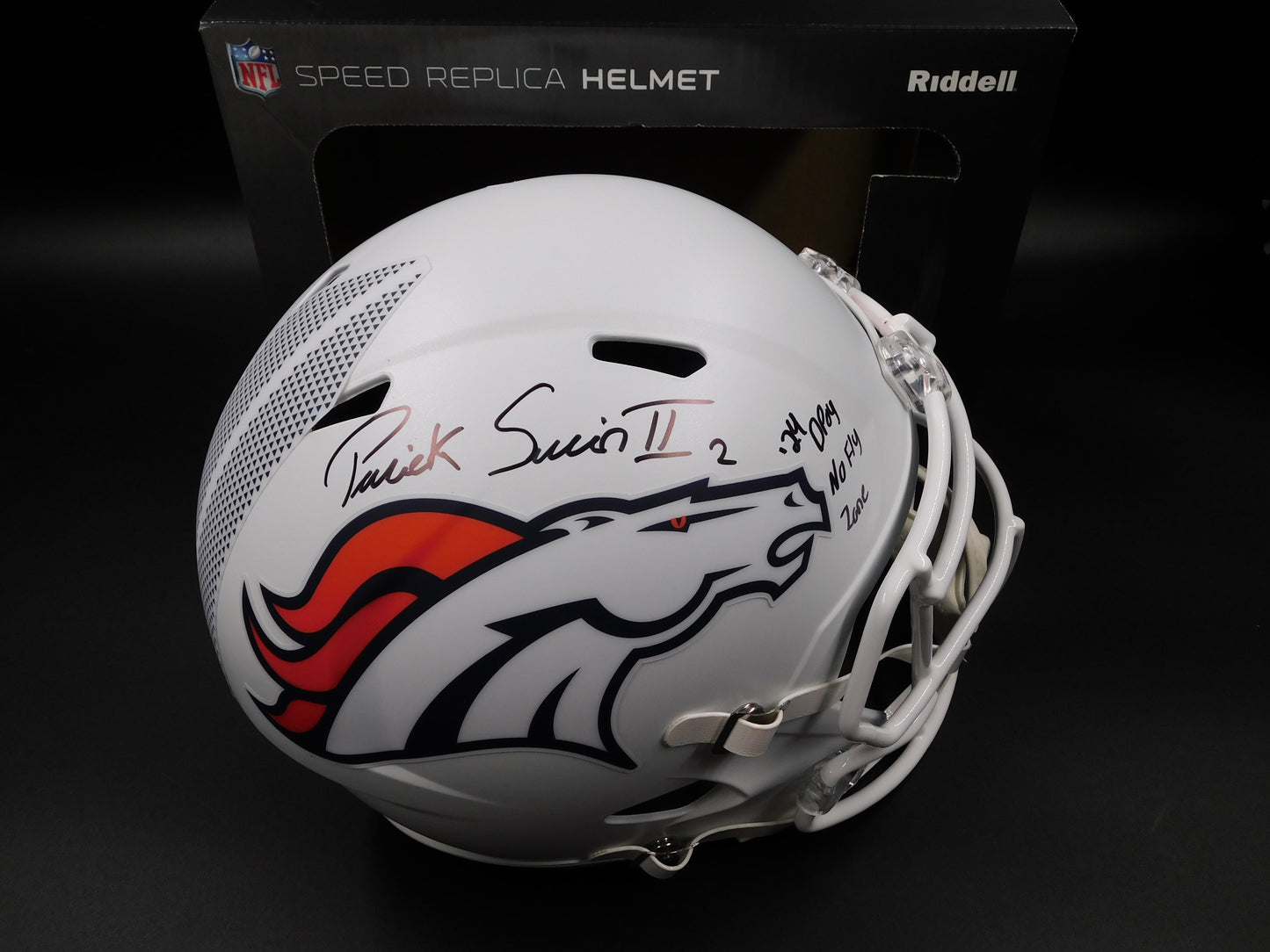 Patrick Pat Surtain II Signed Inscribed Full Size Denver Broncos Alternate Speed Helmet BAS COA