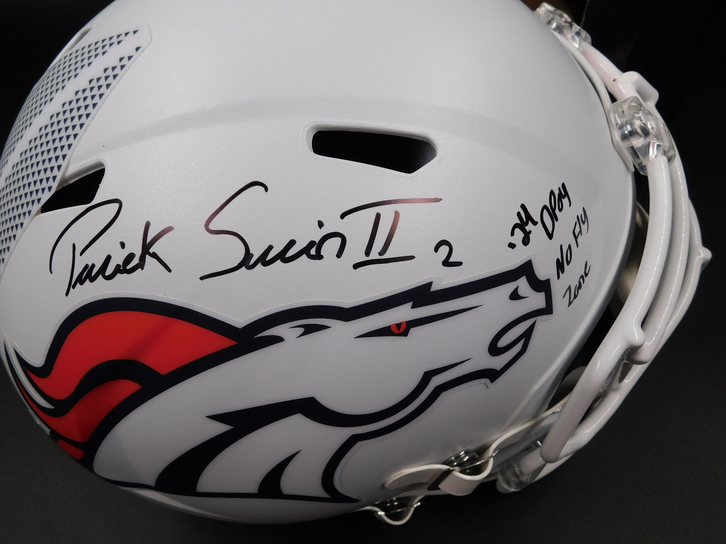 Patrick Pat Surtain II Signed Inscribed Full Size Denver Broncos Alternate Speed Helmet BAS COA