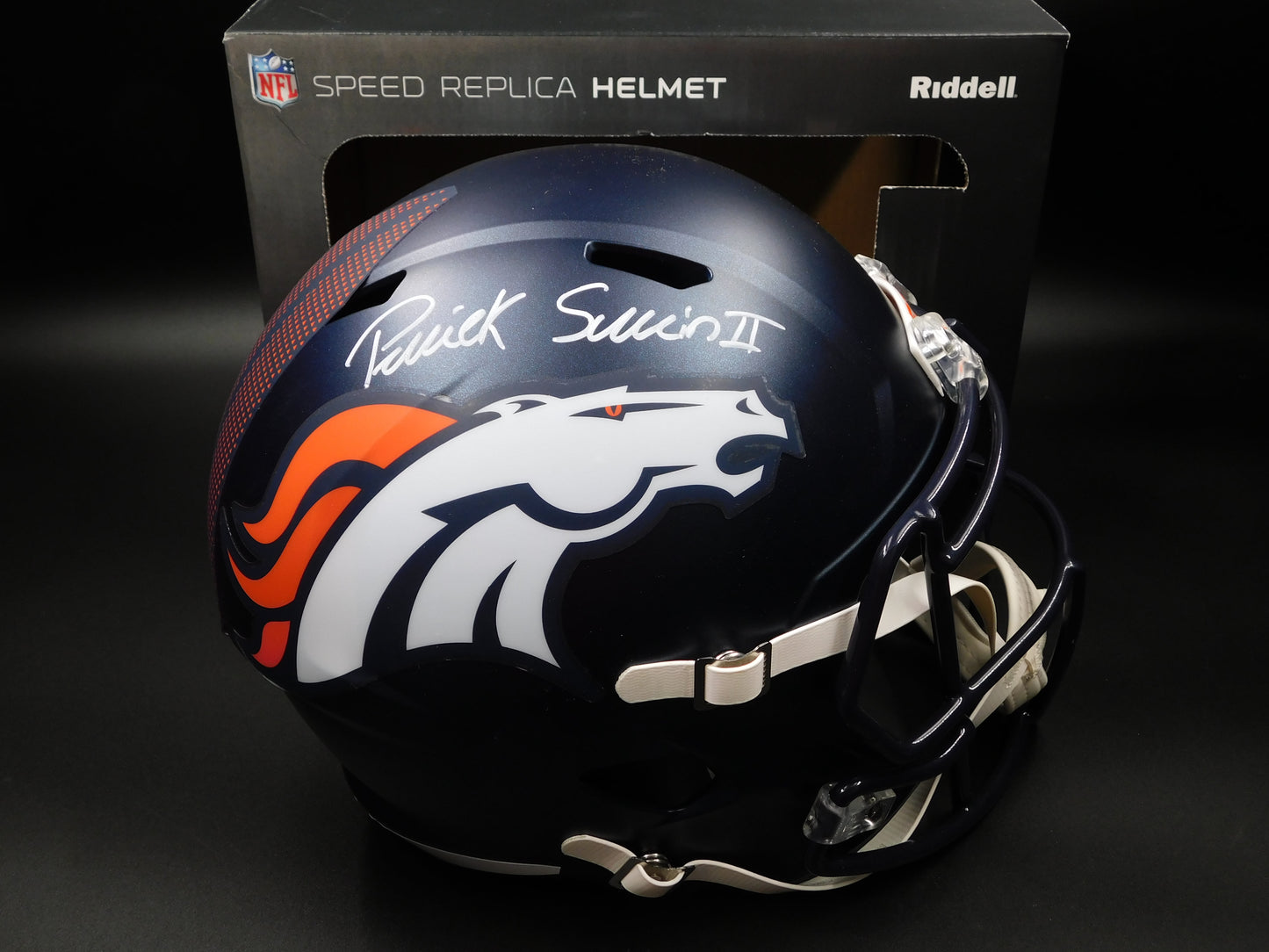 Patrick Pat Surtain II Signed Autographed Full Size Denver Broncos Speed Helmet BAS COA