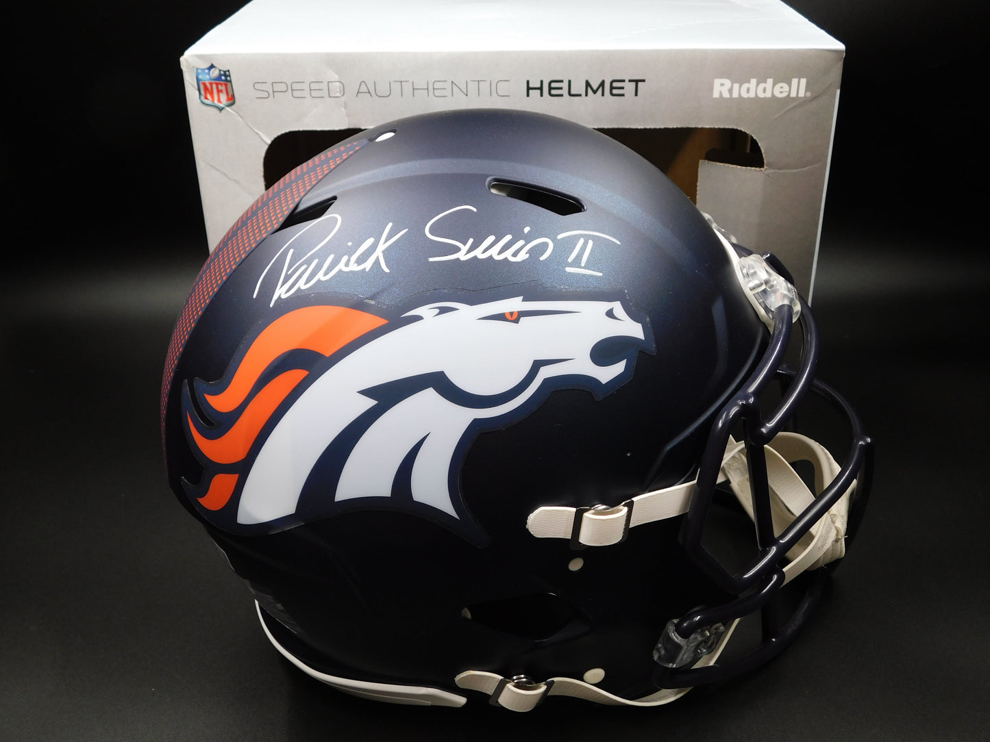 Patrick Pat Surtain II Signed Autographed Full Size Authentic Denver Broncos Speed Helmet BAS COA