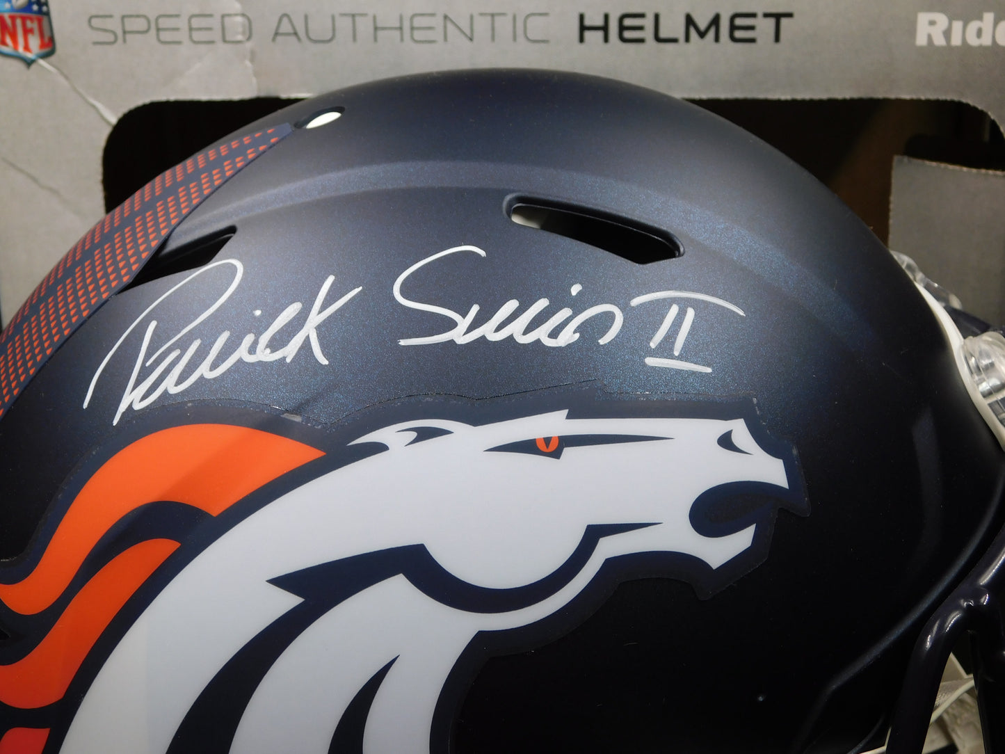 Patrick Pat Surtain II Signed Autographed Full Size Authentic Denver Broncos Speed Helmet BAS COA