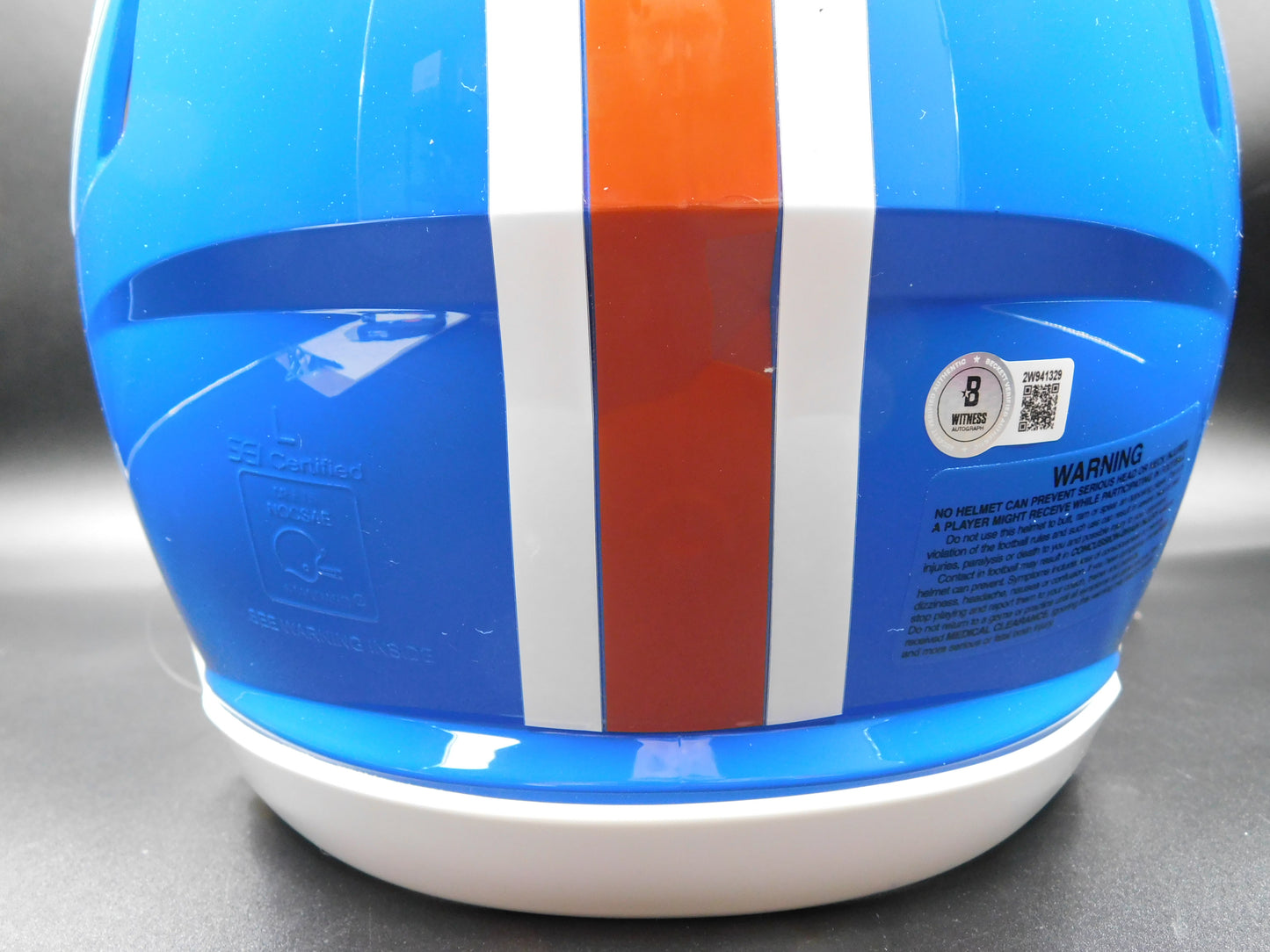 Patrick Pat Surtain II Signed Autographed Full Size Authentic Denver Broncos Throwback Speed Helmet BAS COA