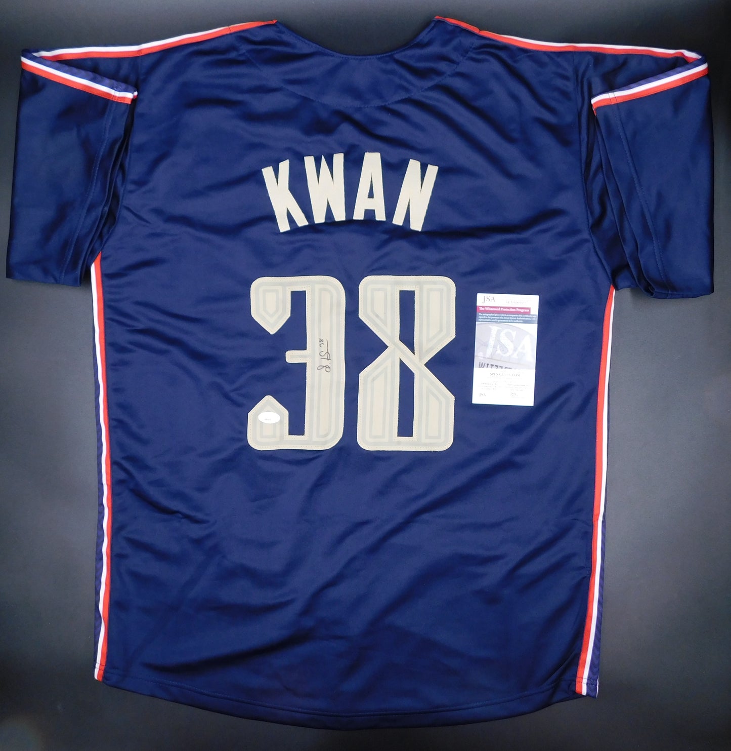 Steven Kwan Signed Autographed Cleveland Guardians City Connect Baseball Jersey JSA COA