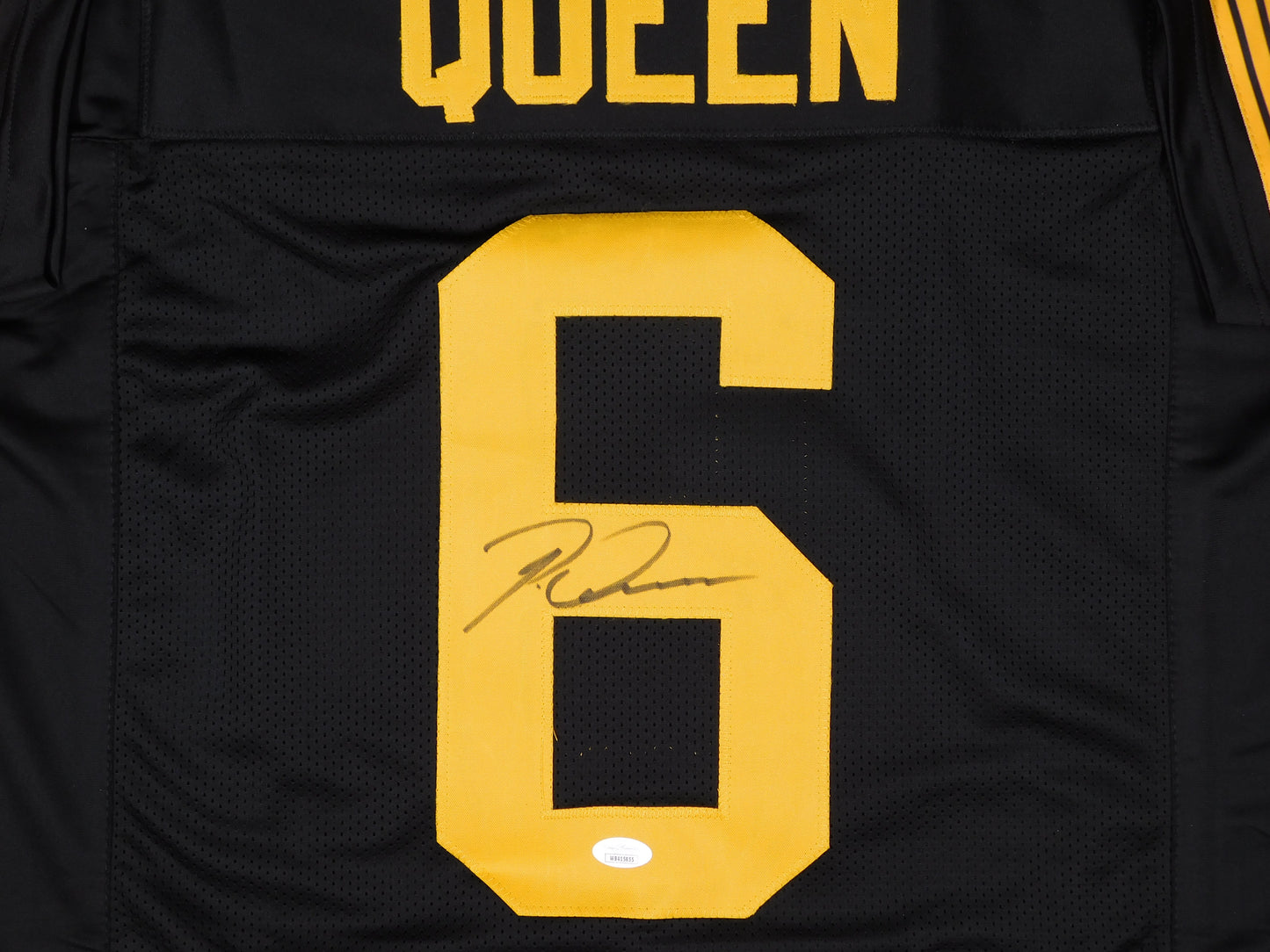 Patrick Pat Queen Signed Autograph Pittsburgh Steelers Color Rush Jersey JSA COA