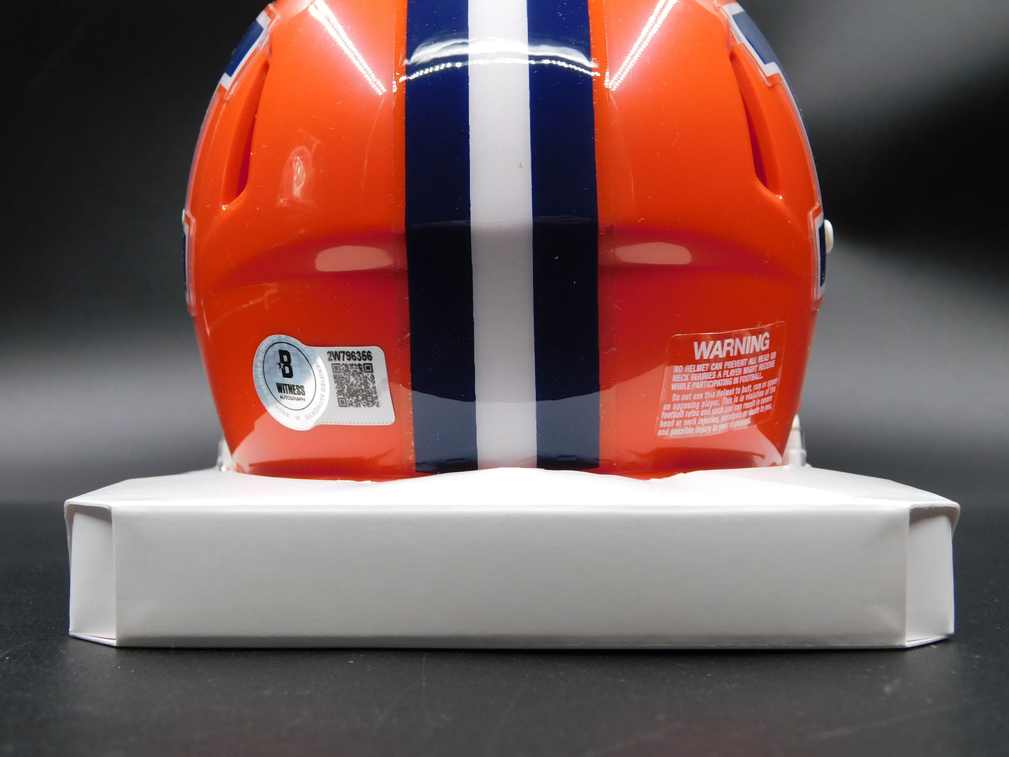 Devon Witherspoon Signed Autographed Illinois Fighting Illini Speed Mini Helmet BAS COA