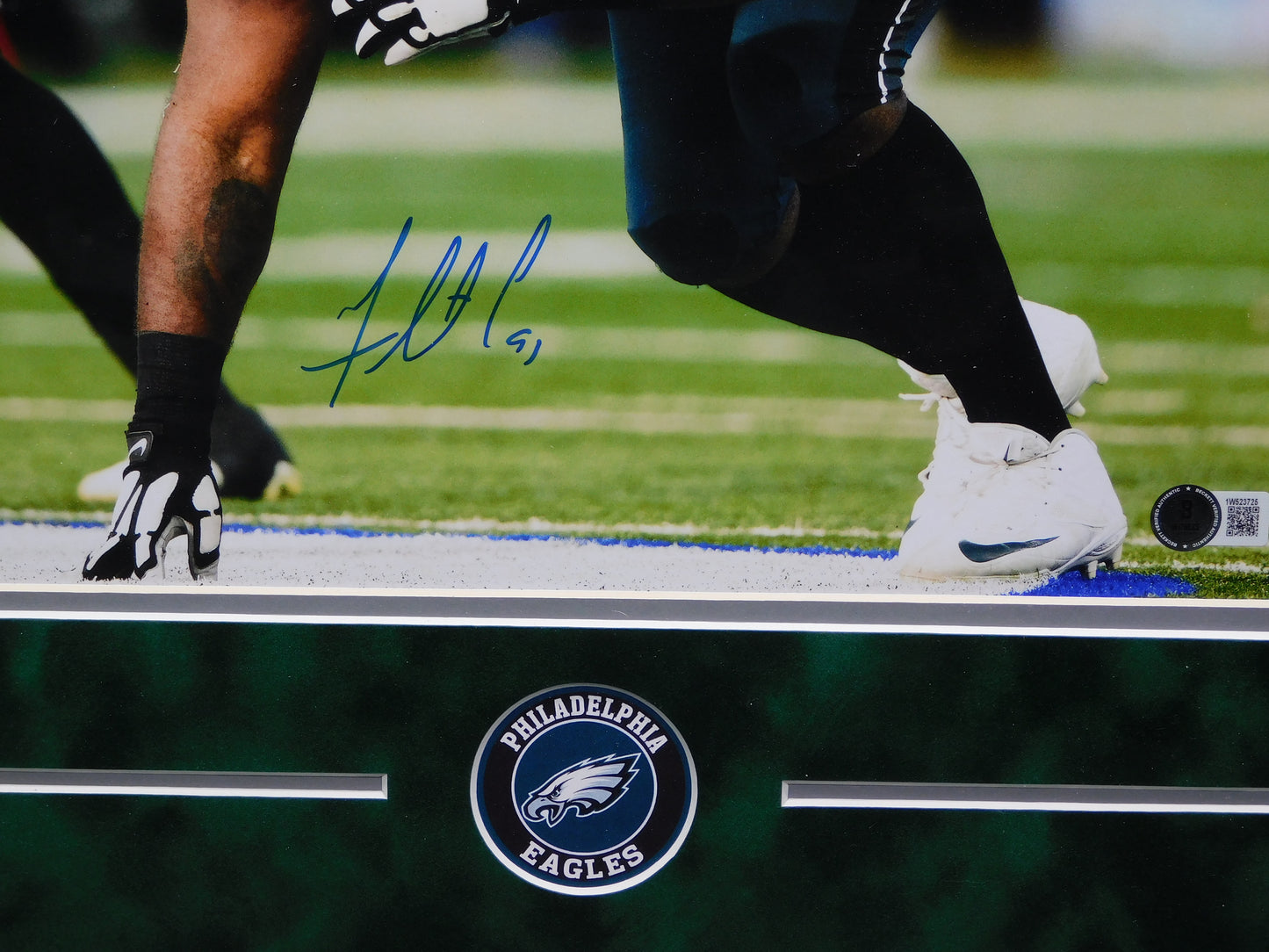Fletcher Cox Signed Autographed Framed 11x14 Photo Philadelphia Eagles BAS COA