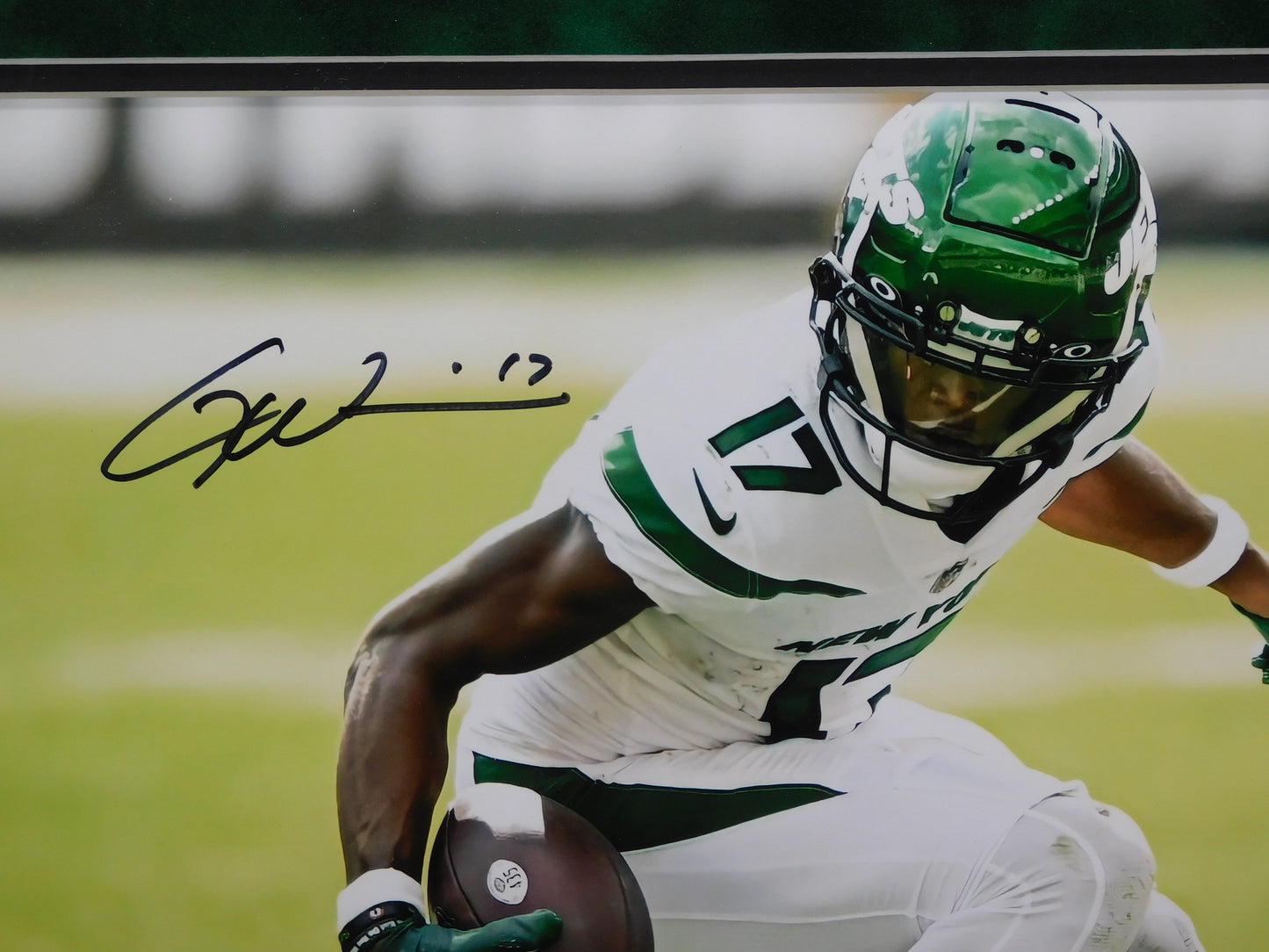 Garrett Wilson Signed Autographed Framed 11x14 Photo New York Jets OROY JSA COA