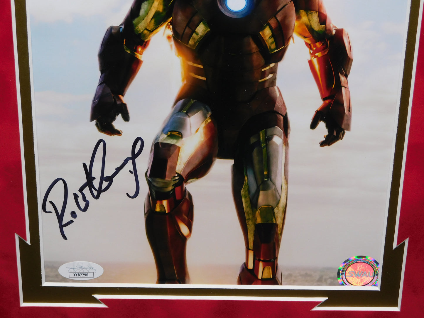 Robert Downey Jr FULL NAME Signed Autographed Framed 8x10 Photo Iron Man Marvel Tony Stark JSA LOA