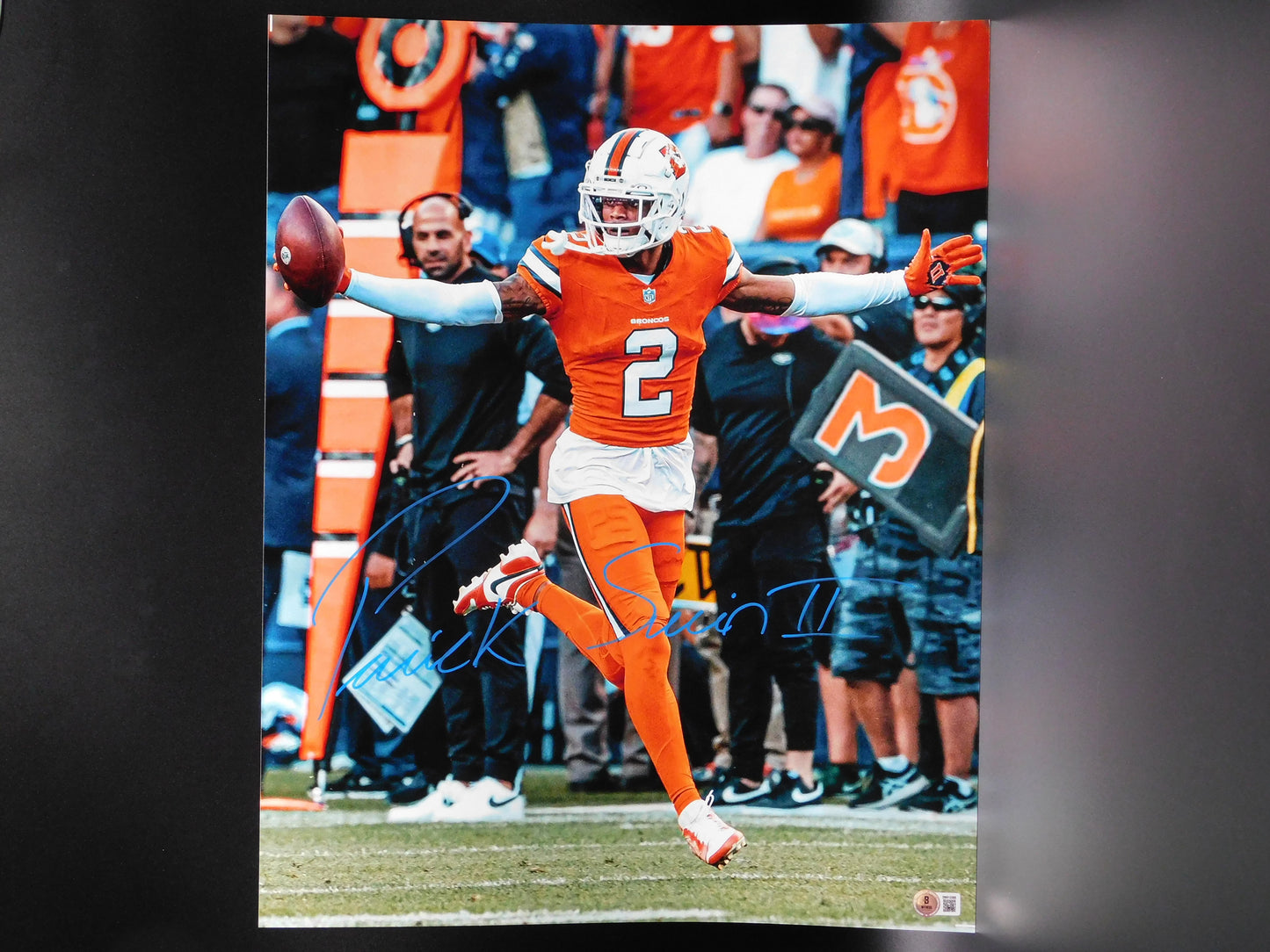 Patrick Surtain II PSII Signed Autographed 16x20 Photo Denver Broncos 2024 DPOY BAS COA B