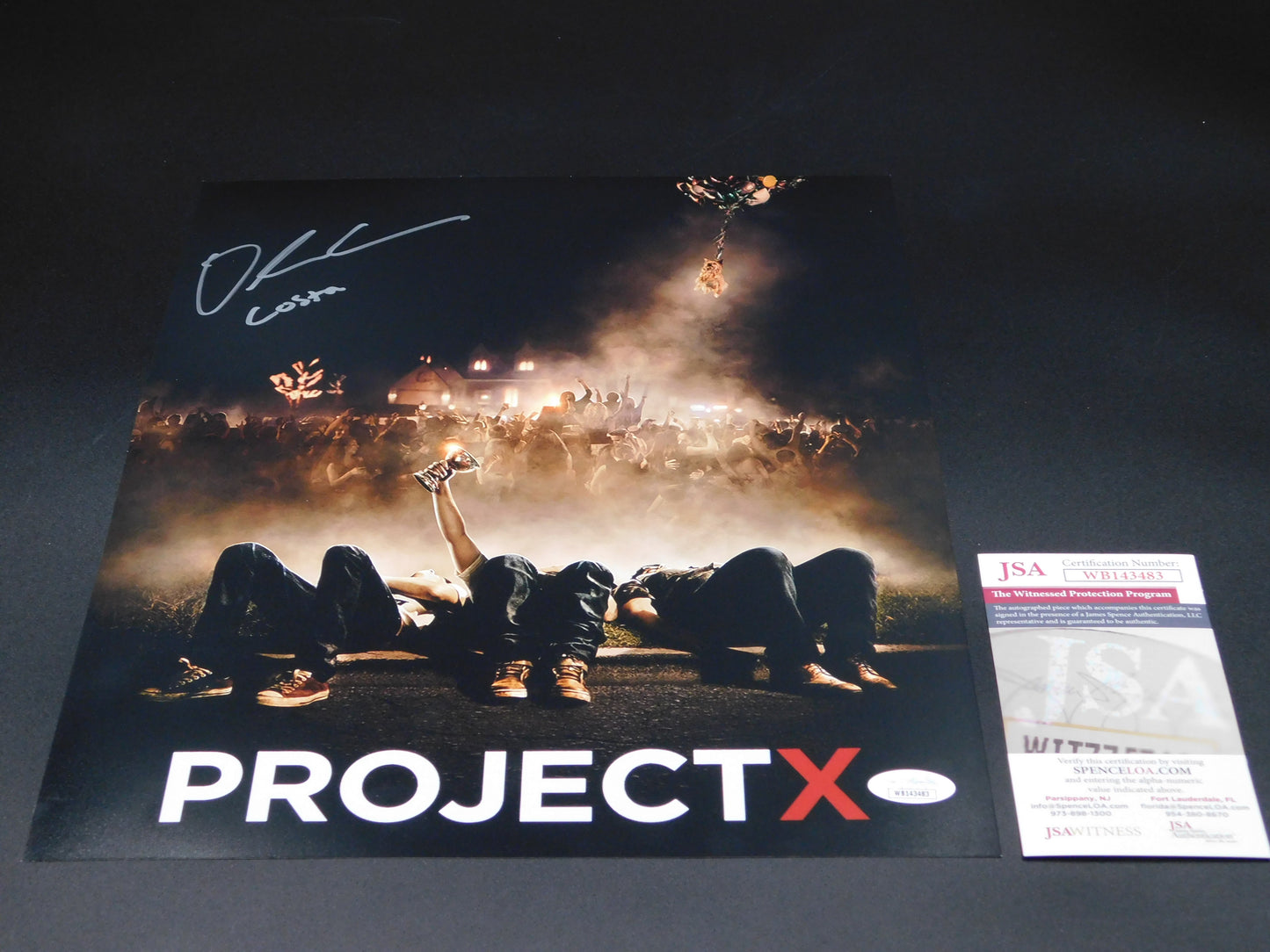 Oliver Cooper Signed Autographed 11x14 Photo Project X with Character Name Costa JSA COA