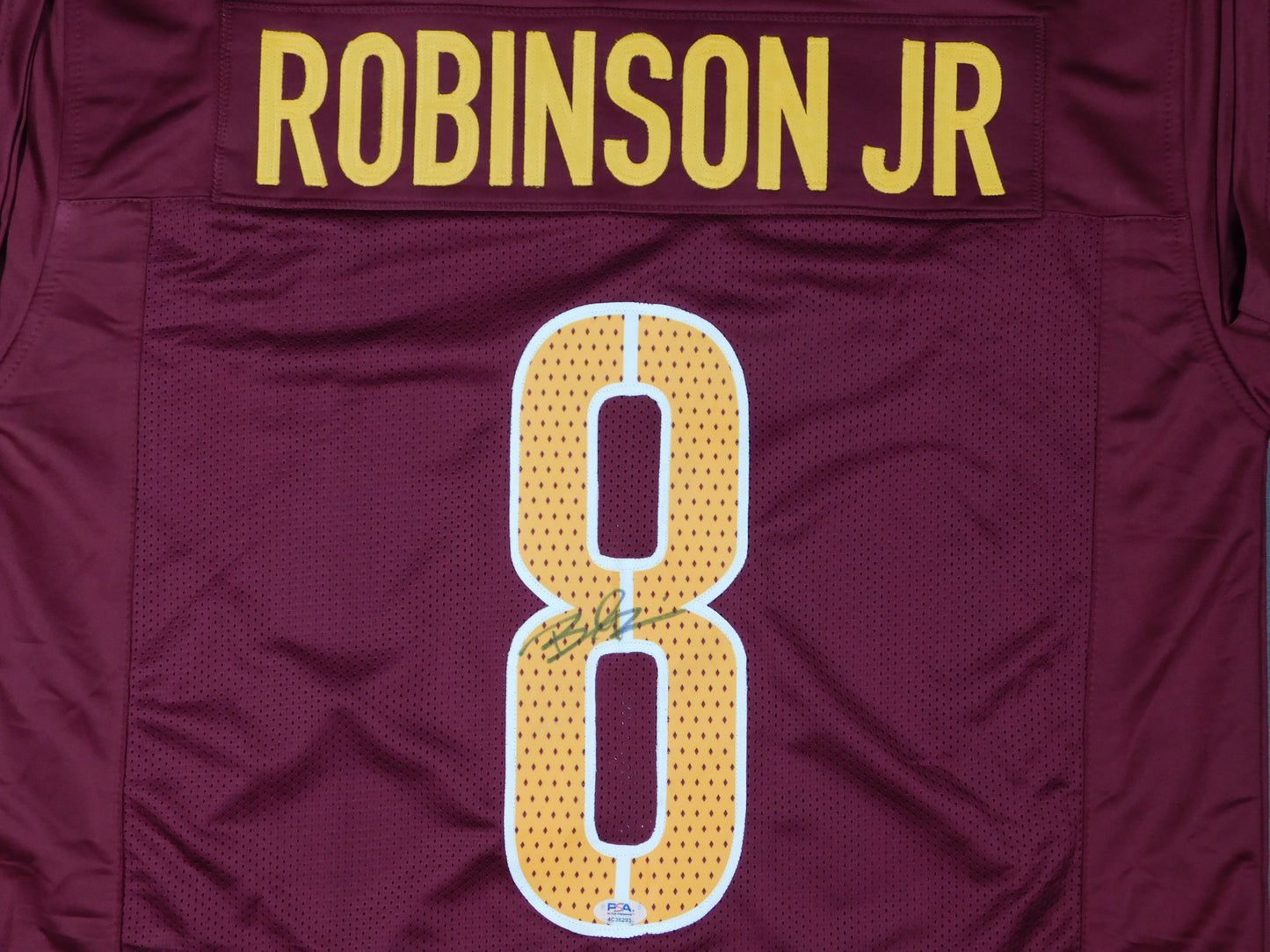 Brian Robinson Jr Signed Autographed Washington Commanders Football Jersey PSA COA