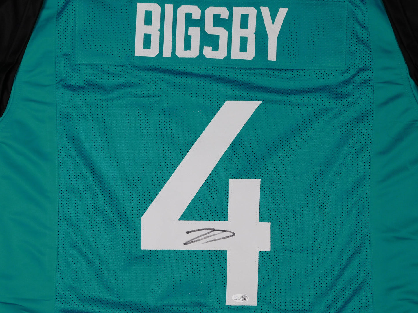Tank Bigsby Signed Autographed Jacksonville Jaguars Teal Football Jersey JSA COA