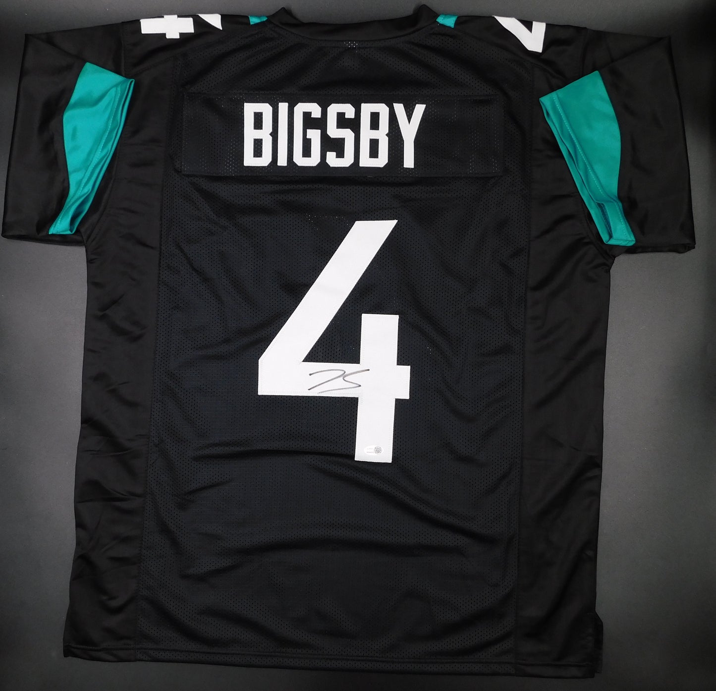 Tank Bigsby Signed Autographed Jacksonville Jaguars Black Football Jersey JSA COA
