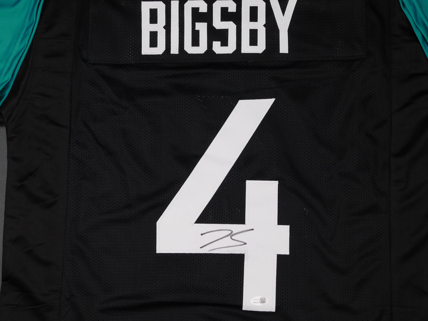 Tank Bigsby Signed Autographed Jacksonville Jaguars Black Football Jersey JSA COA
