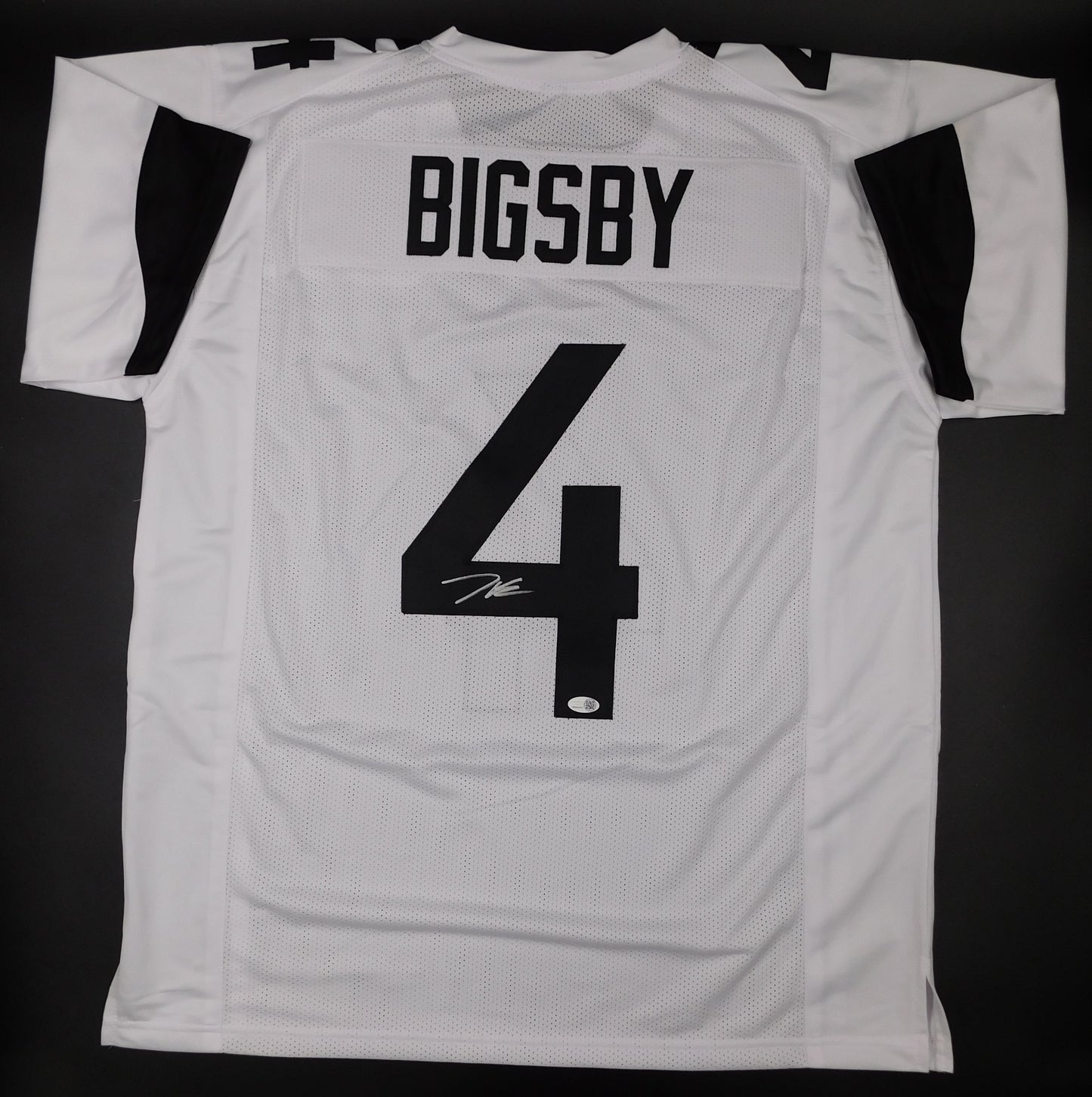Tank Bigsby Signed Autographed Jacksonville Jaguars White Football Jersey JSA COA