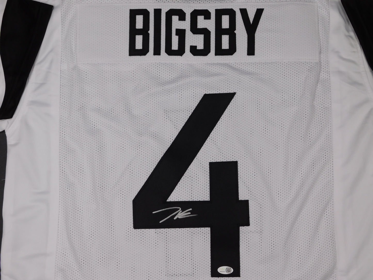 Tank Bigsby Signed Autographed Jacksonville Jaguars White Football Jersey JSA COA