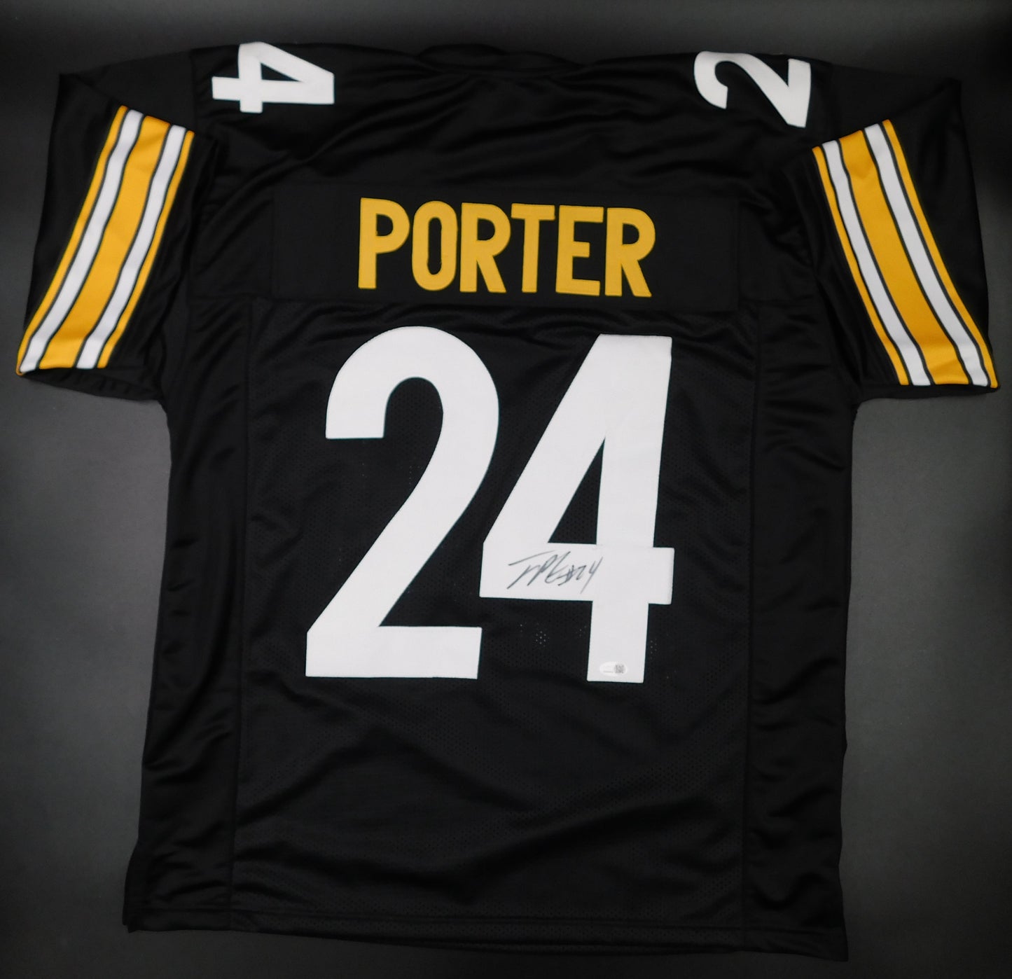 Joey Porter Jr Signed Autographed Pittsburgh Steelers Black Jersey PSU JSA COA