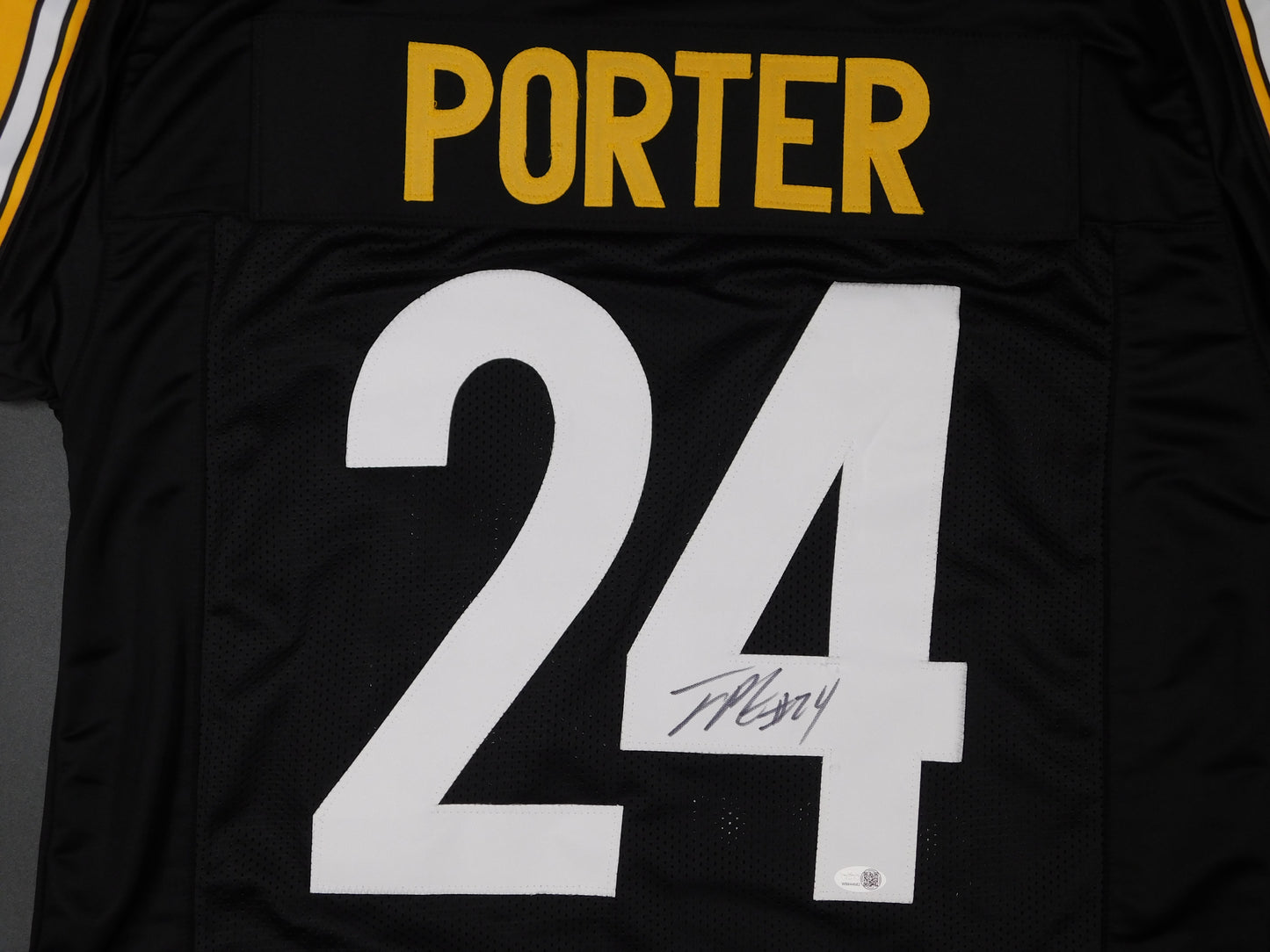 Joey Porter Jr Signed Autographed Pittsburgh Steelers Black Jersey PSU JSA COA