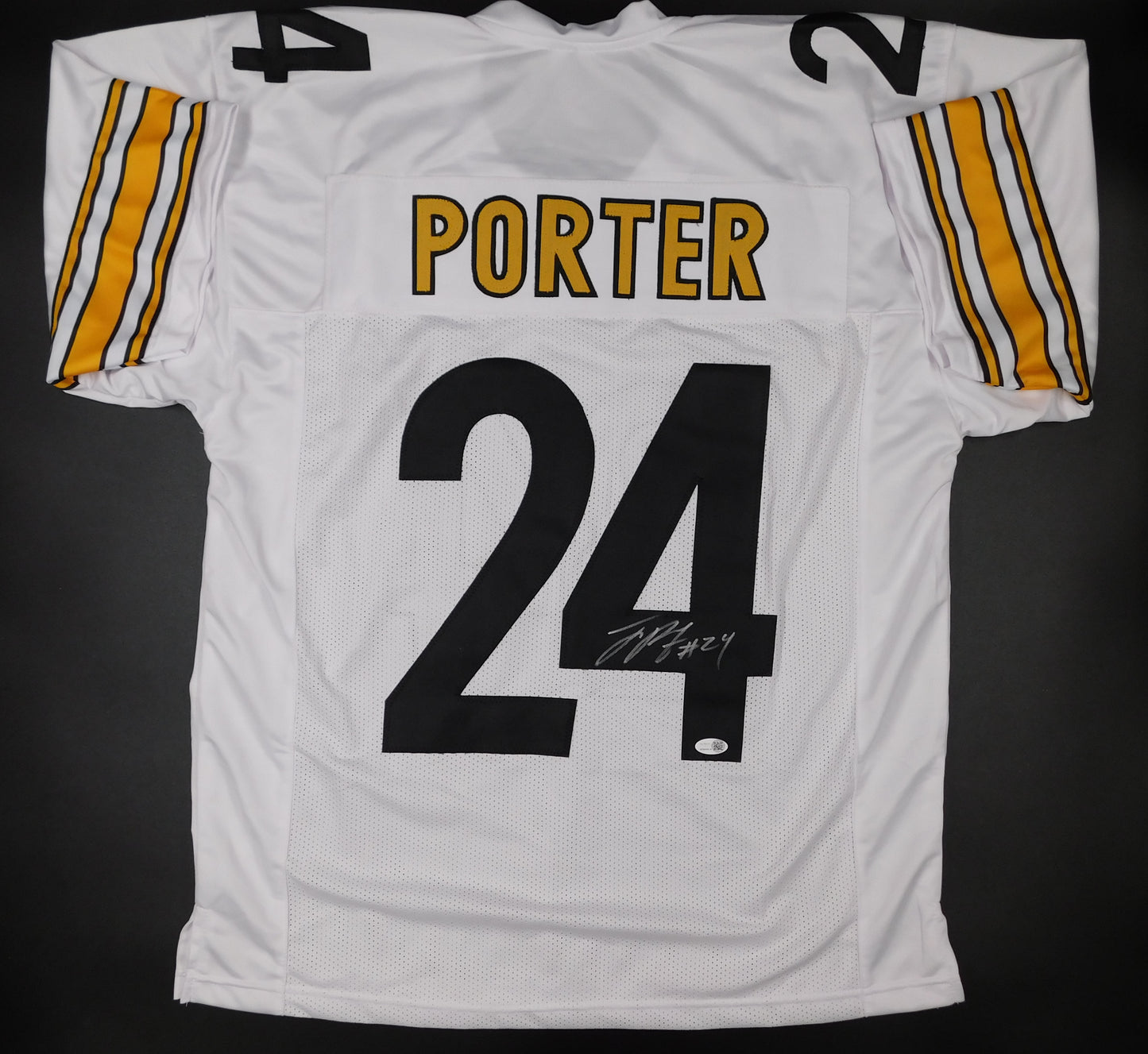 Joey Porter Jr Signed Autographed Pittsburgh Steelers White Jersey PSU JSA COA