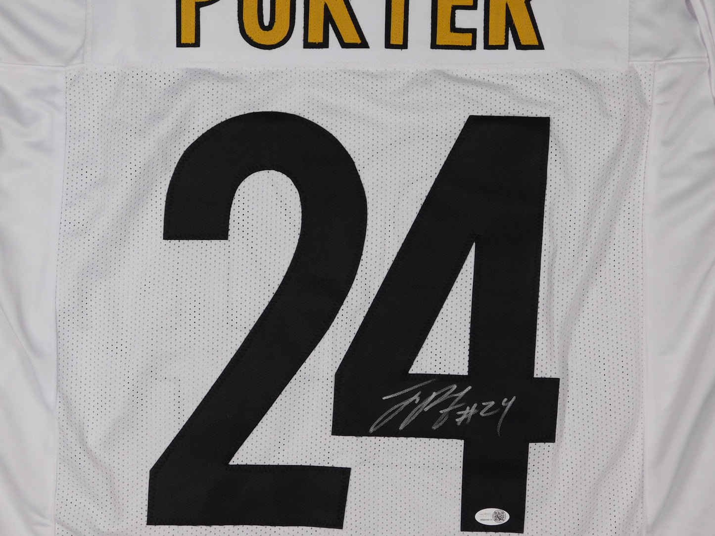 Joey Porter Jr Signed Autographed Pittsburgh Steelers White Jersey PSU JSA COA